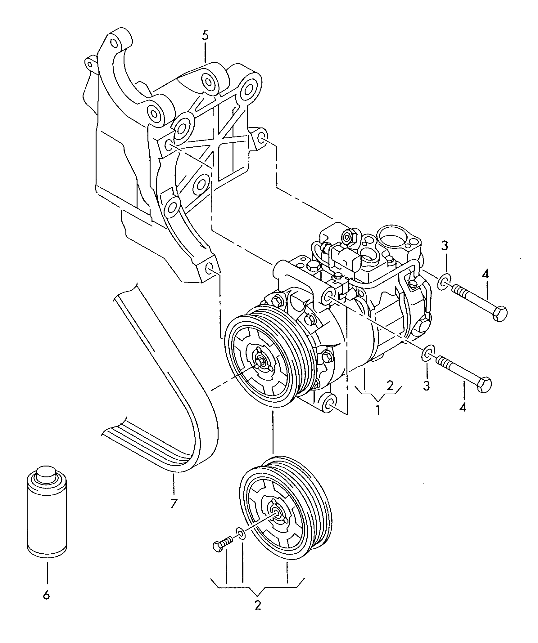 Skoda 4F0260805AJ - Kompresors, Gaisa kond. sistēma onlydrive.pro