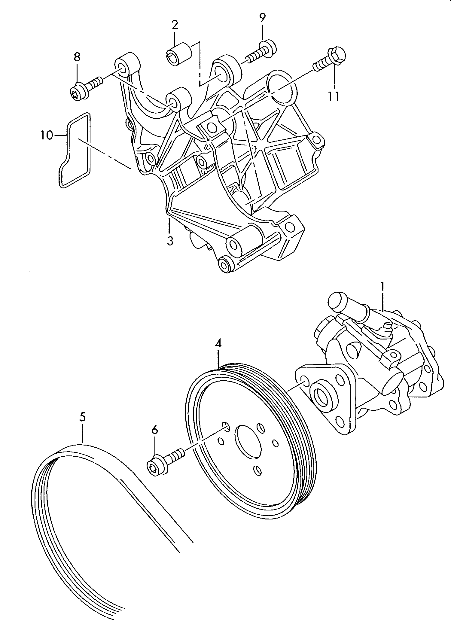 VAG 4F0145156 J - Hydraulic Pump, steering system onlydrive.pro