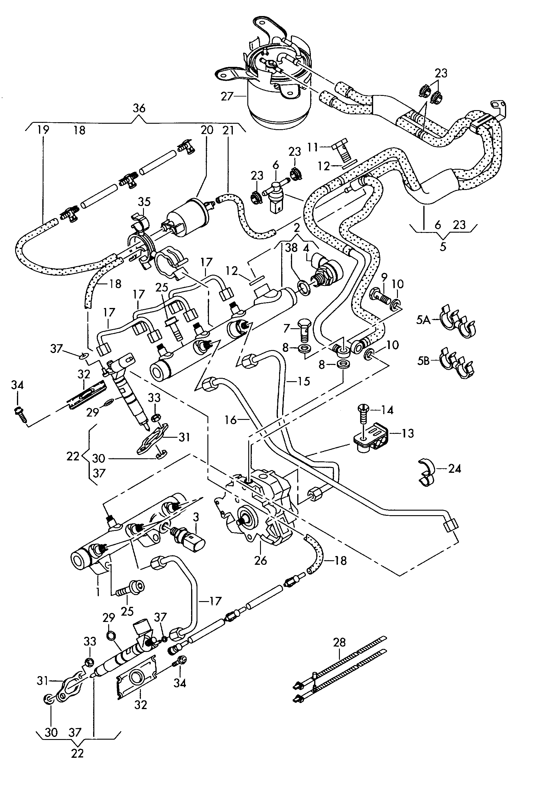 Seat WHT 000 884 - Šiluminis ekranas, įpurškimo sistema onlydrive.pro