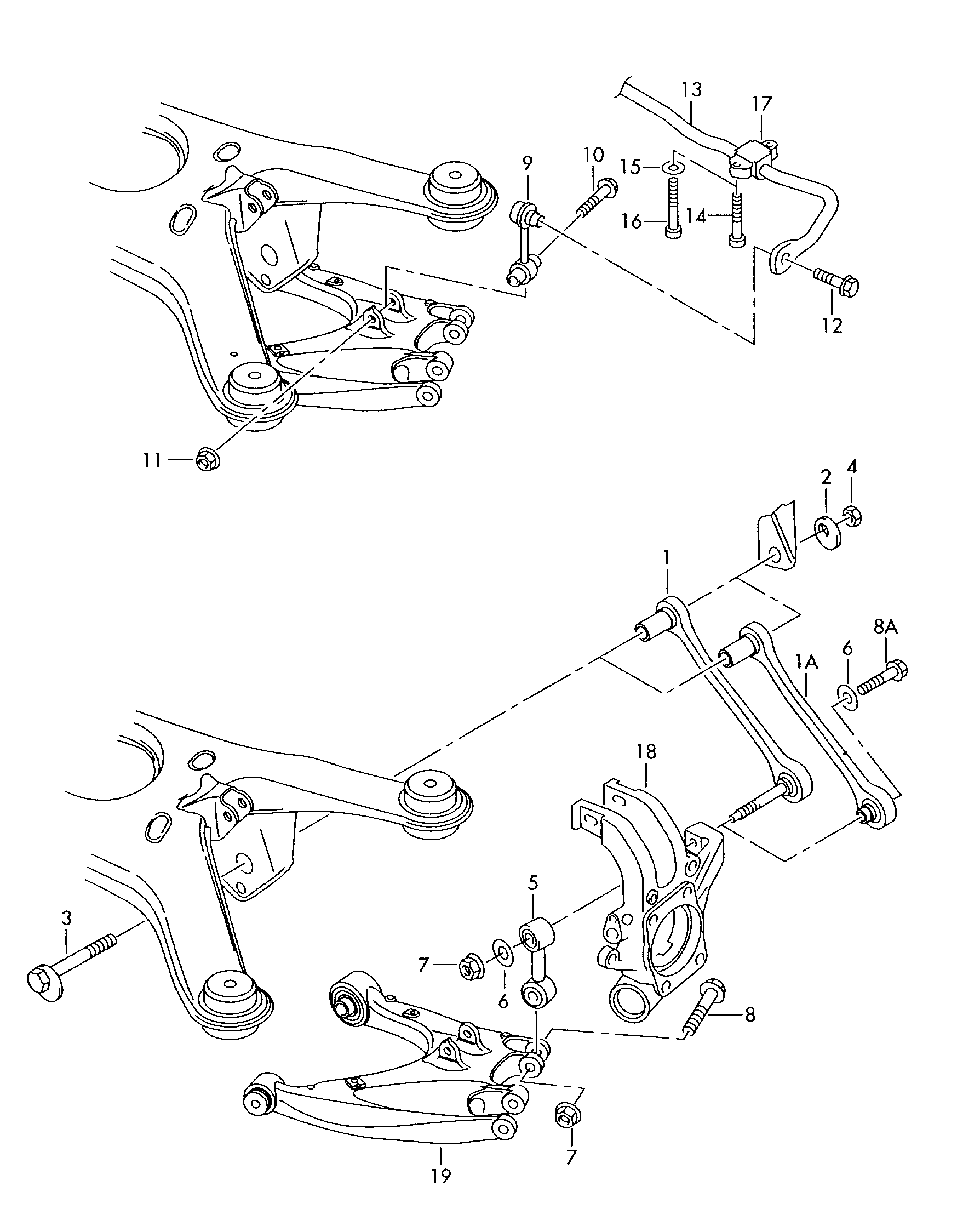 Seat 4E0505547L - Rod / Strut, stabiliser onlydrive.pro