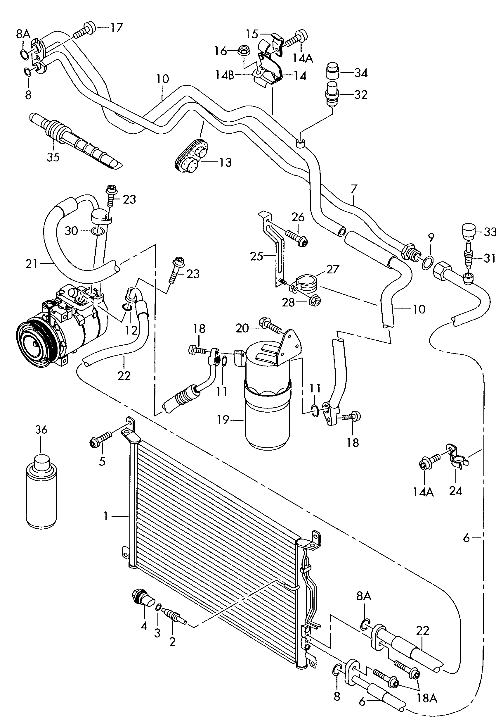 Seat 3R0 959 126 - Spiediena slēdzis, Gaisa kondicionēšanas sistēma onlydrive.pro