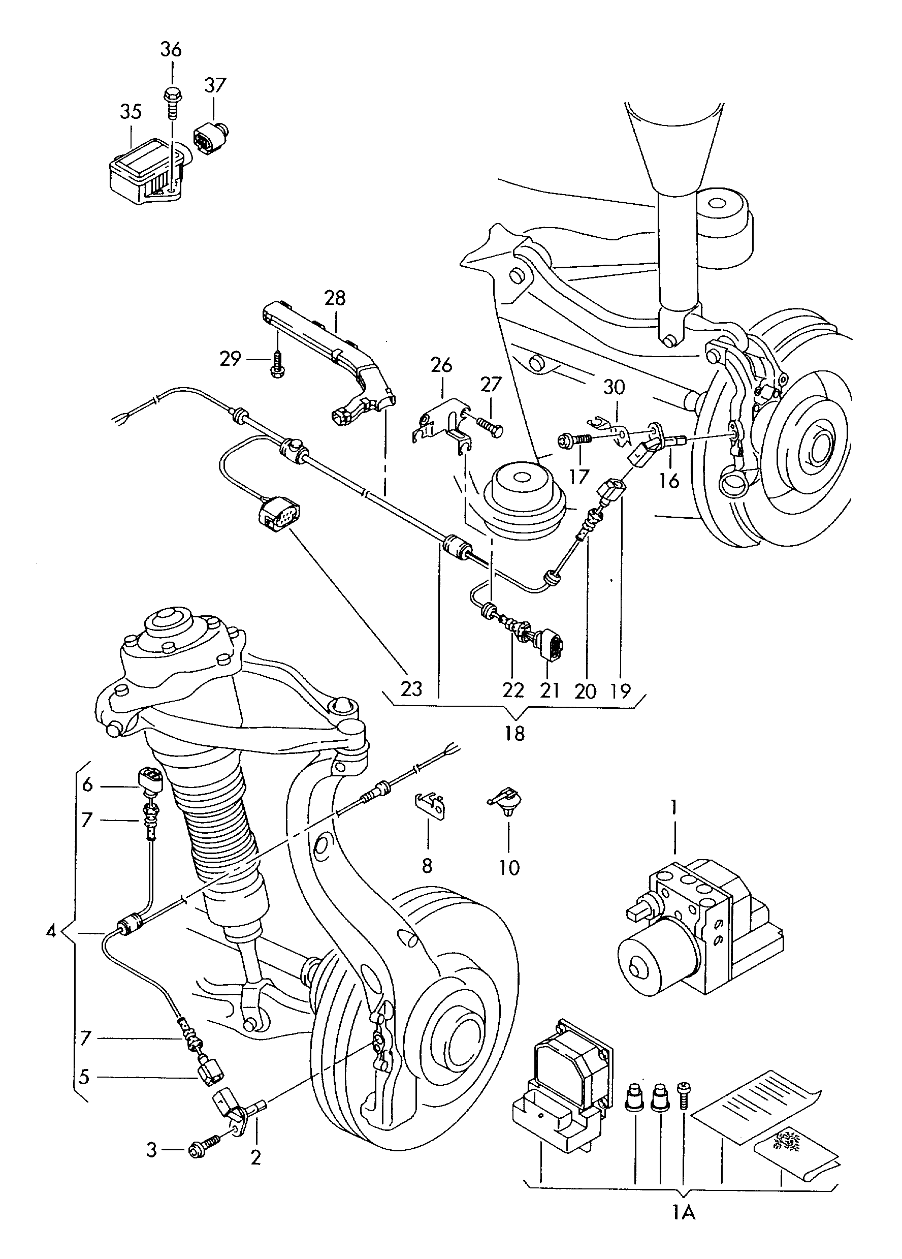 Skoda 4E0 927 803 F - Devējs, Riteņu griešanās ātrums onlydrive.pro