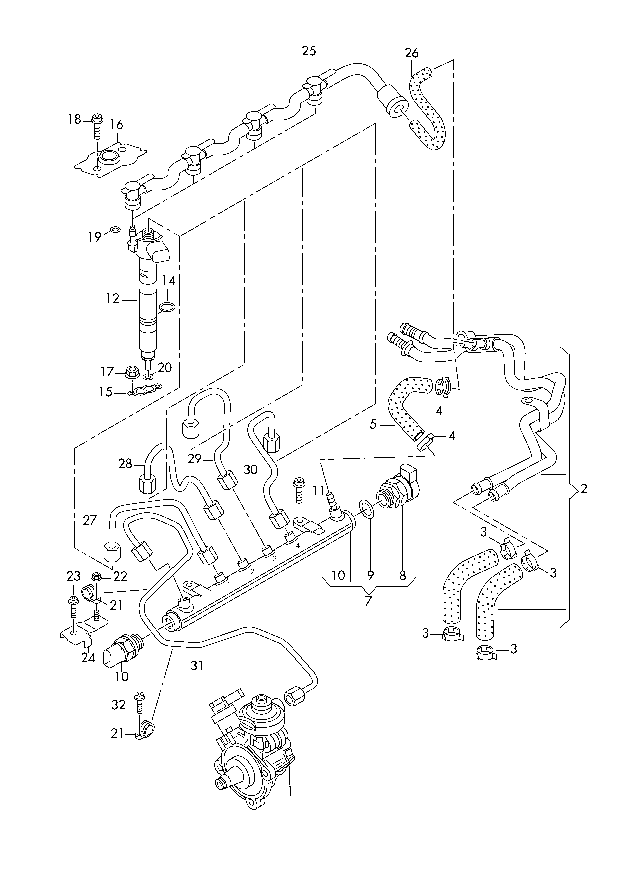 VW 03L103113 - Siltumizolācijas paplāksne, Iesmidzināšanas sistēma onlydrive.pro