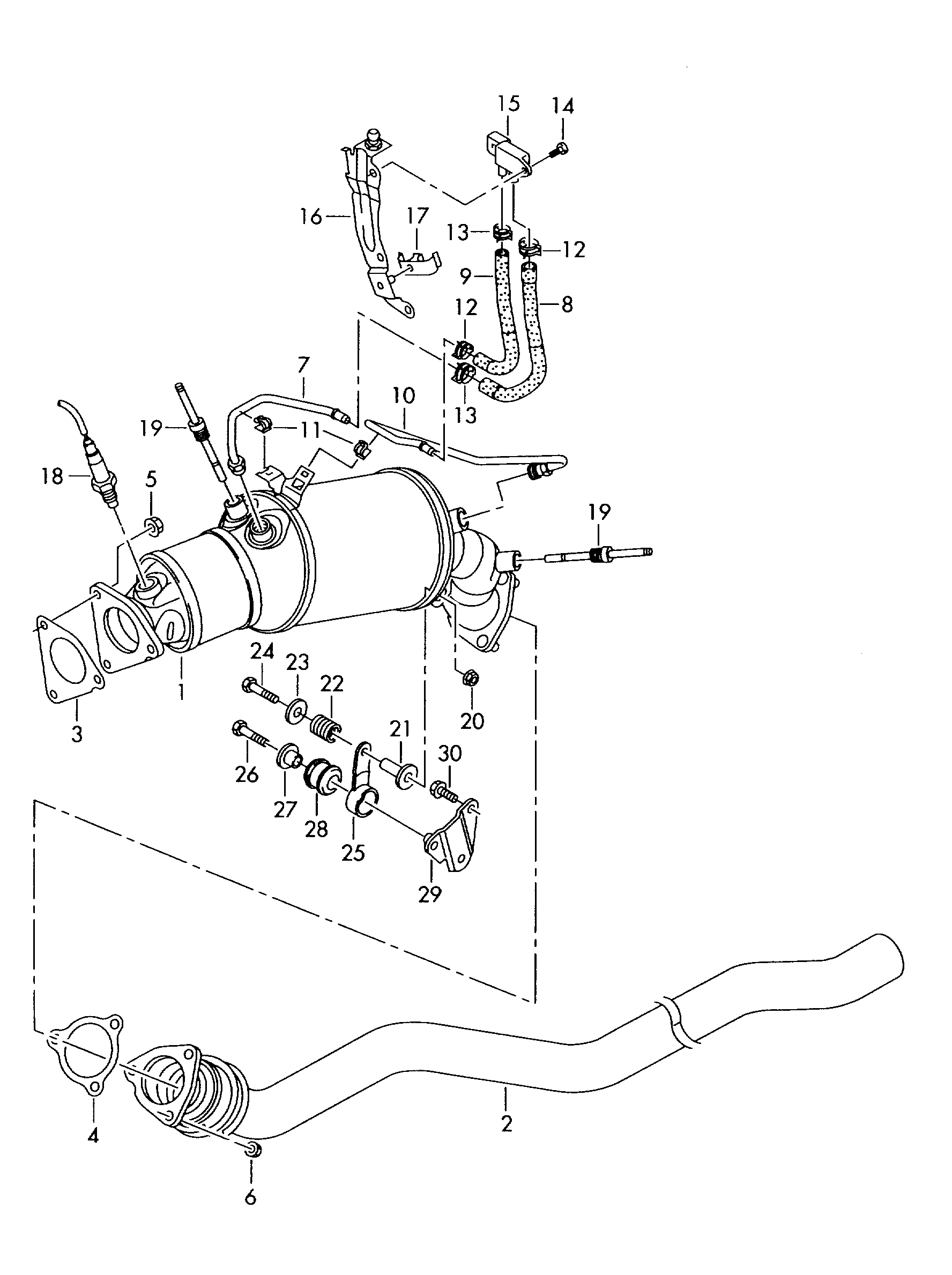 Seat 8K0 253 115D - Прокладка, труба выхлопного газа onlydrive.pro