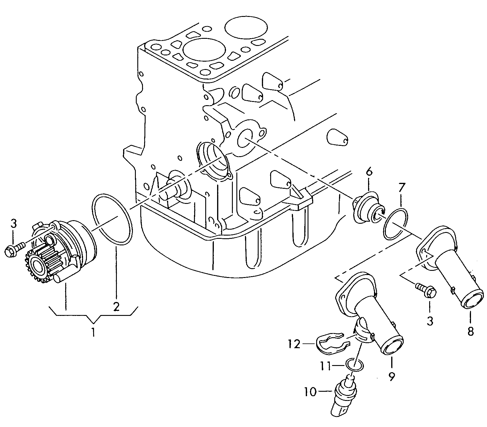 Skoda 03L 121 011 G - Veepump onlydrive.pro