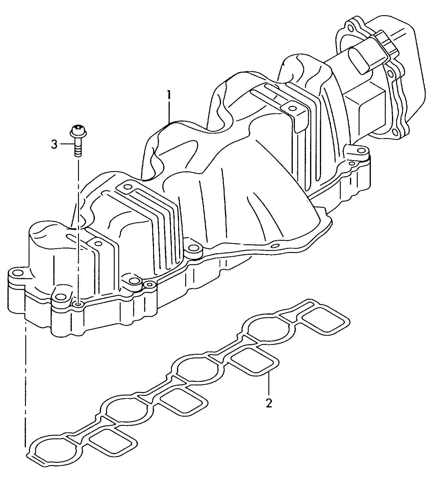 Seat 03L 129 711 AG - Valdiklis, sūkuriniai dangteliai (indukcijos vamzdis) onlydrive.pro