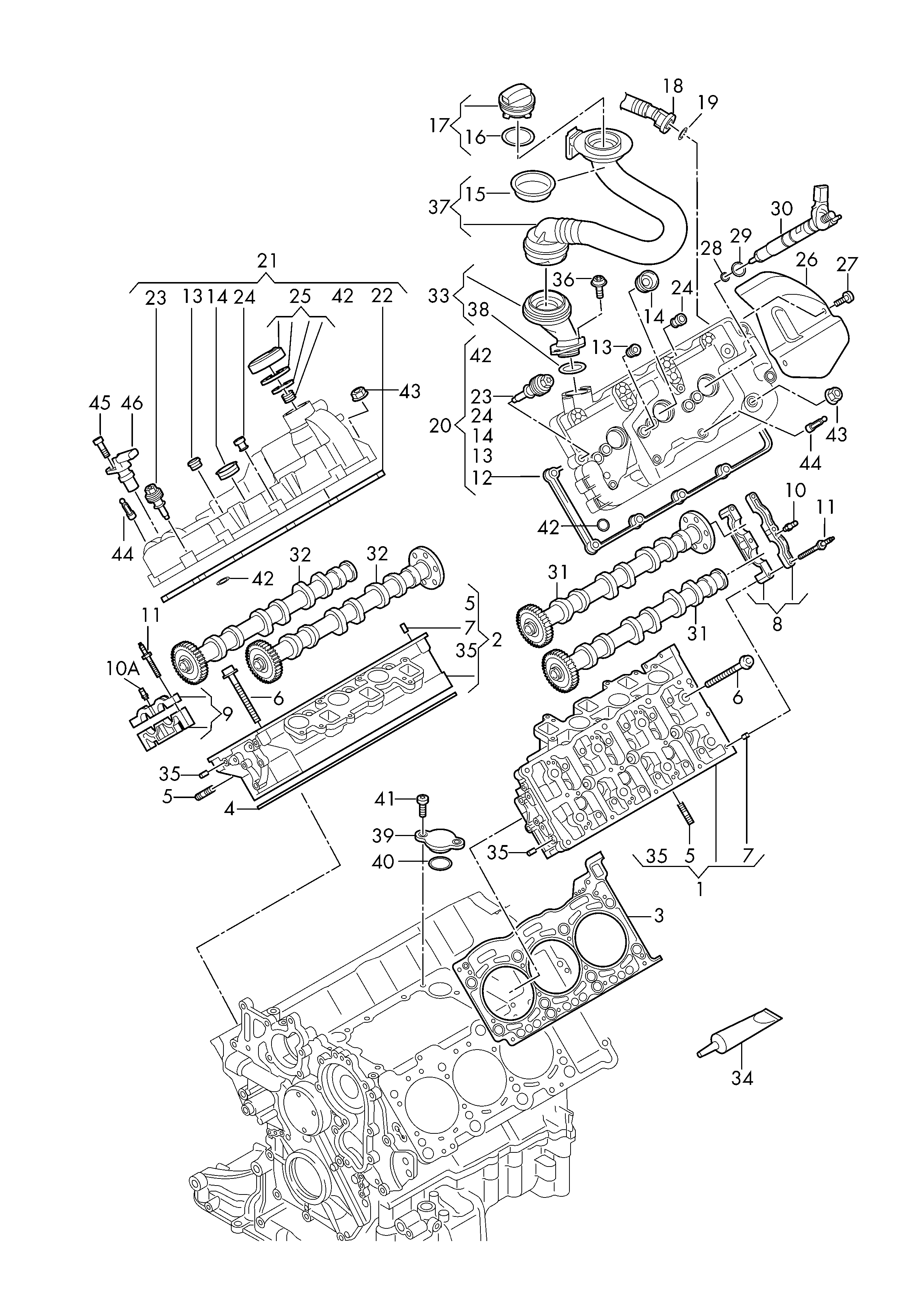 VW 059103196A - Tihendikomplekt, klapikaas onlydrive.pro