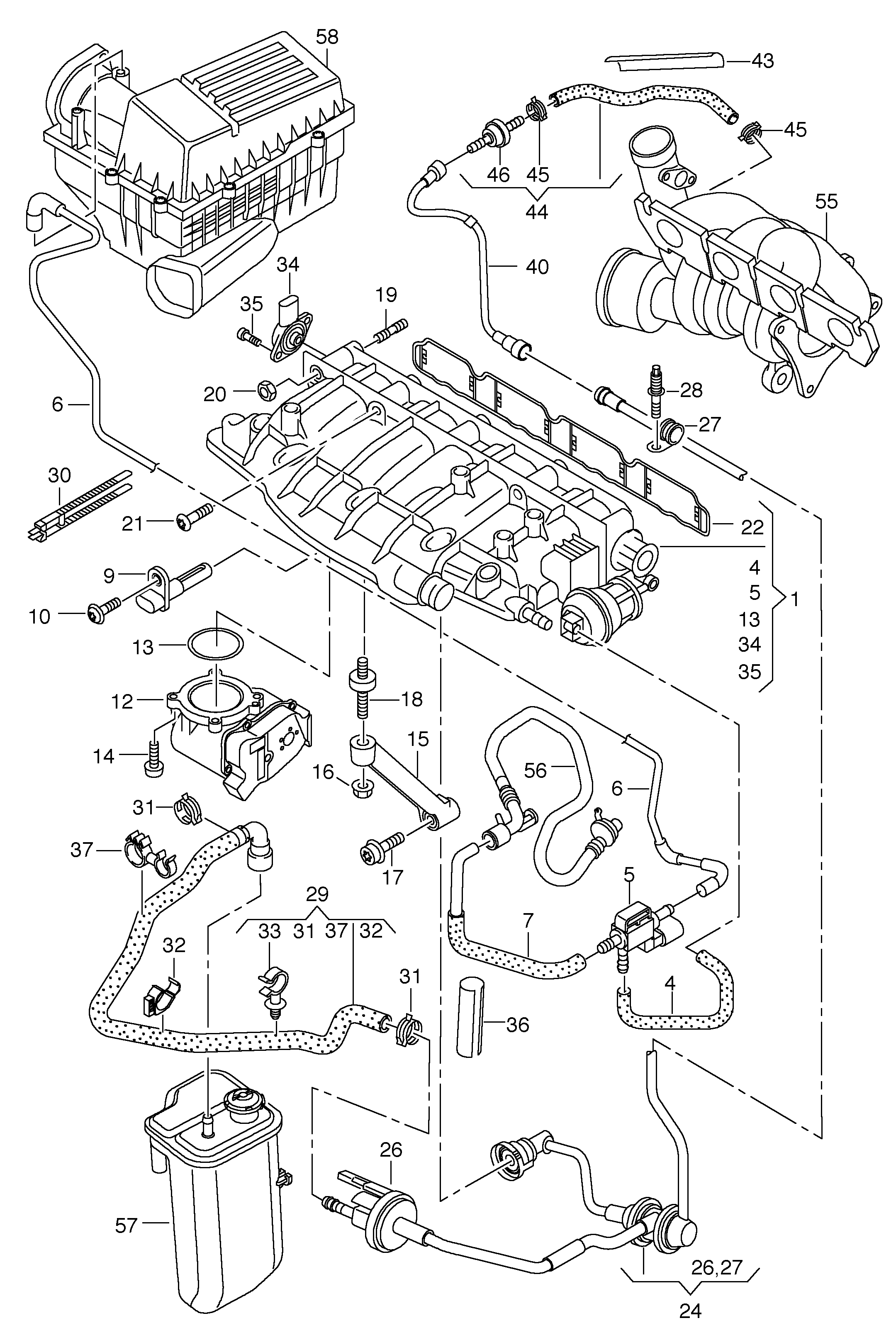 Seat 06J 133 781CE - Ventilācijas vārsts, Degvielas tvertne onlydrive.pro