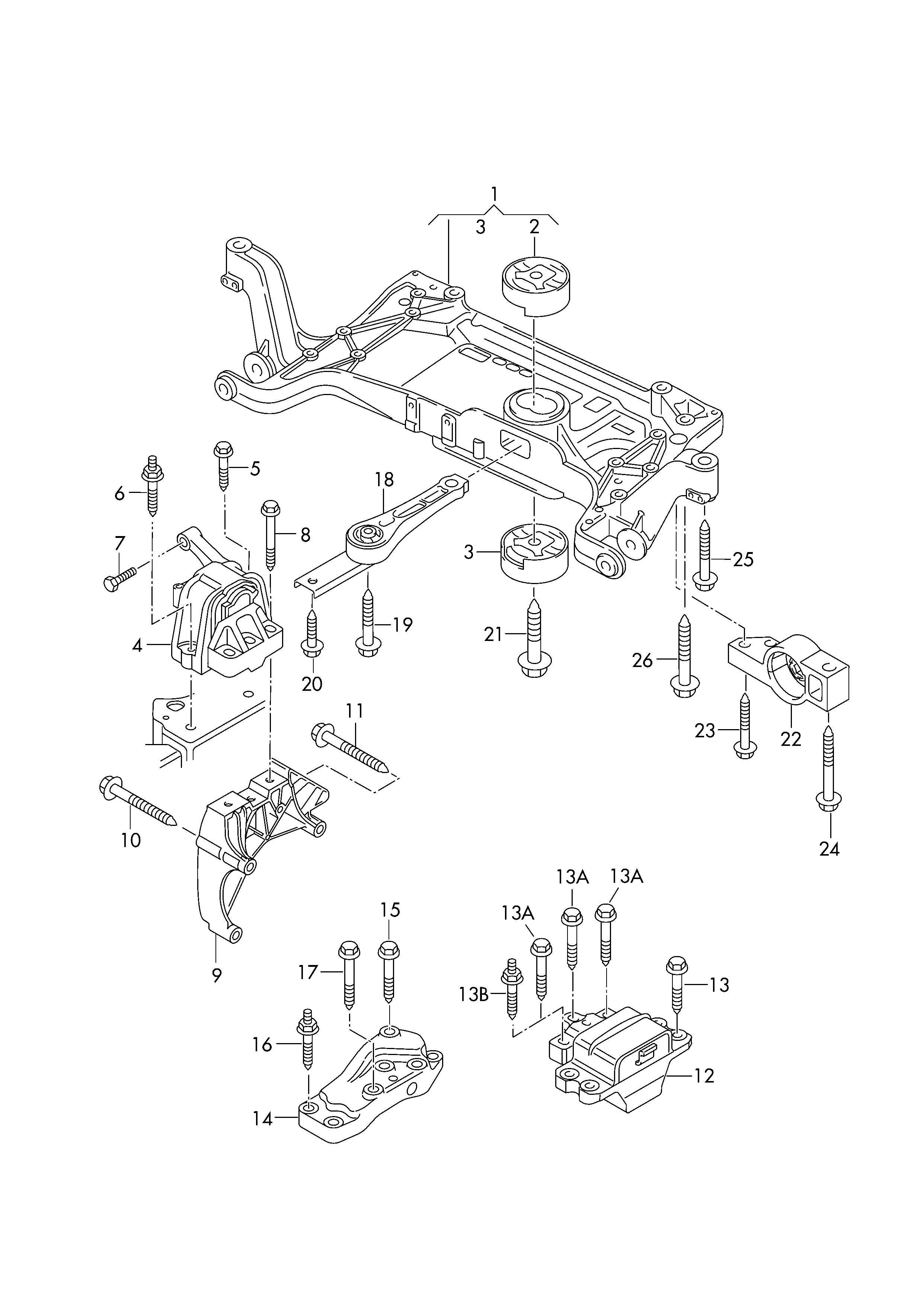 VW 3C0 199 231 F - Bush of Control / Trailing Arm onlydrive.pro