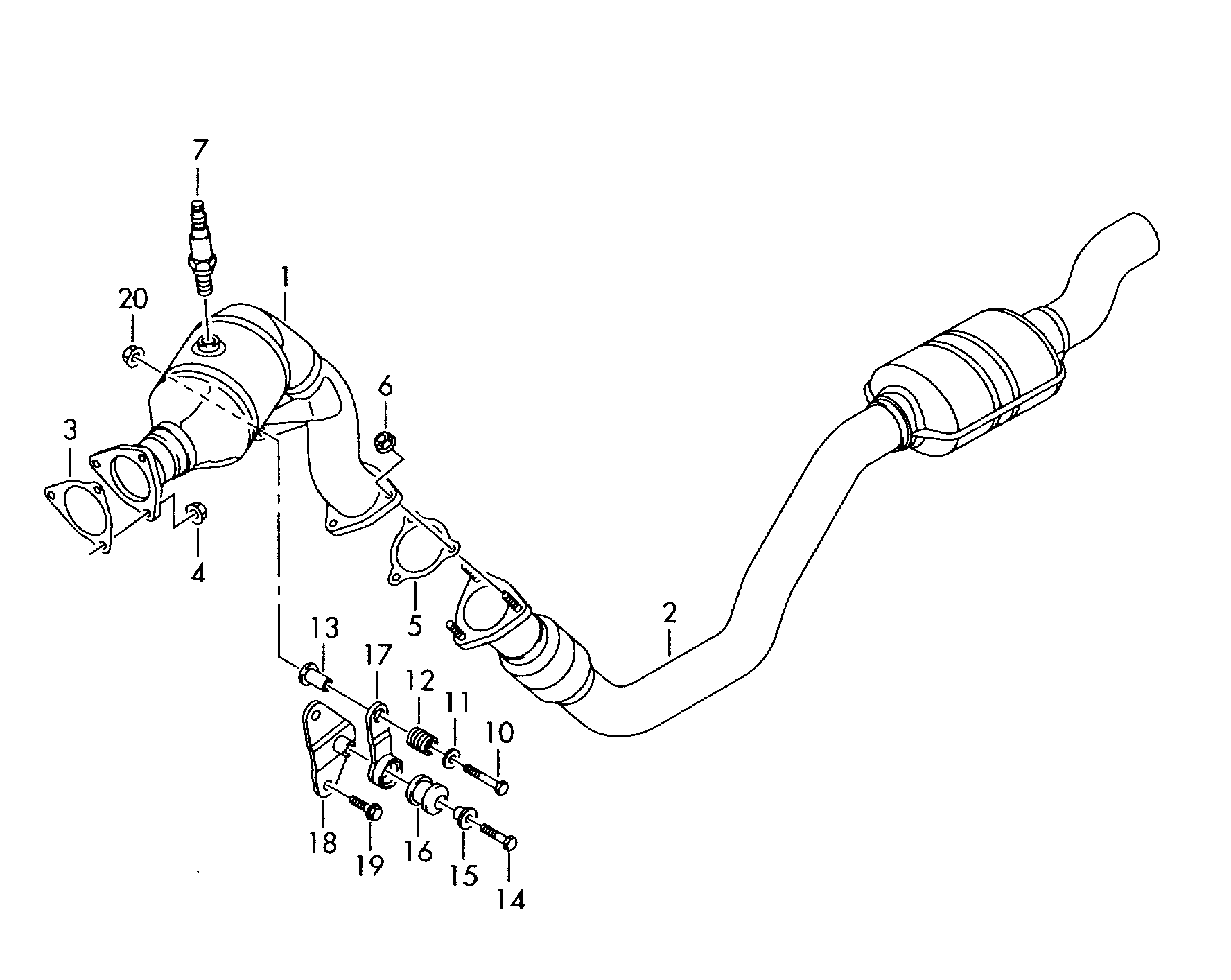 VW 8K0253115H - Gasket, exhaust pipe onlydrive.pro