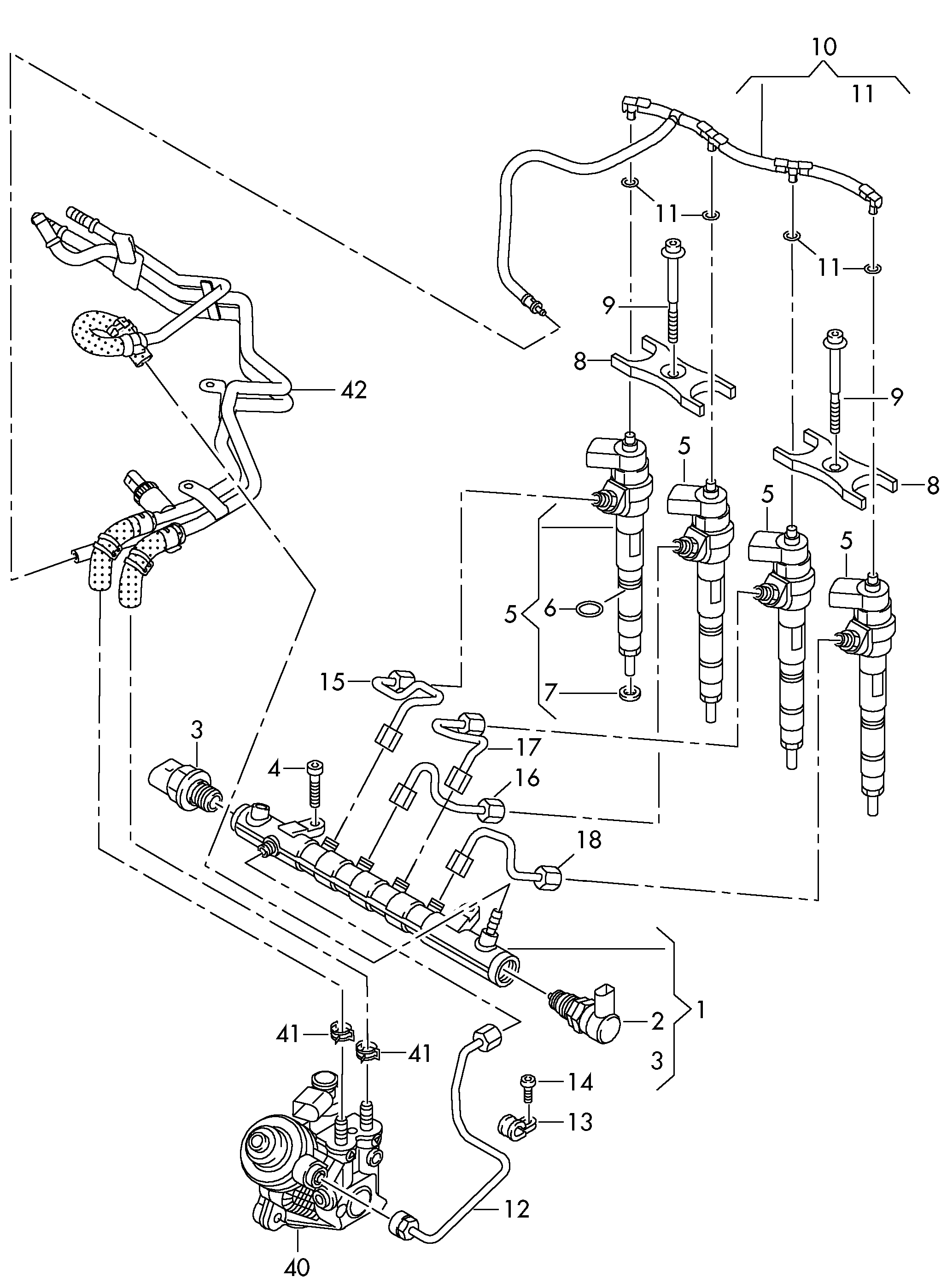 VW 03L 906 054 A - Sensor, fuel pressure onlydrive.pro