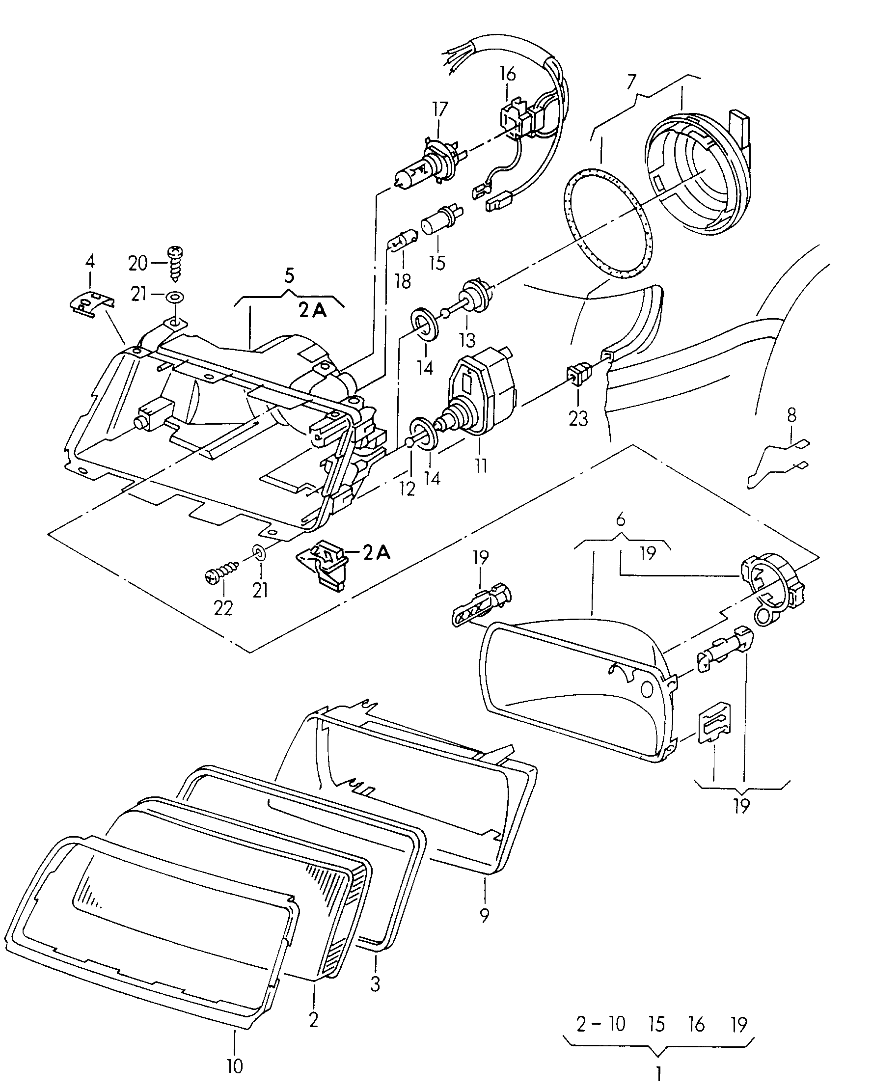 VW 4A0260403A - Condenser, air conditioning onlydrive.pro