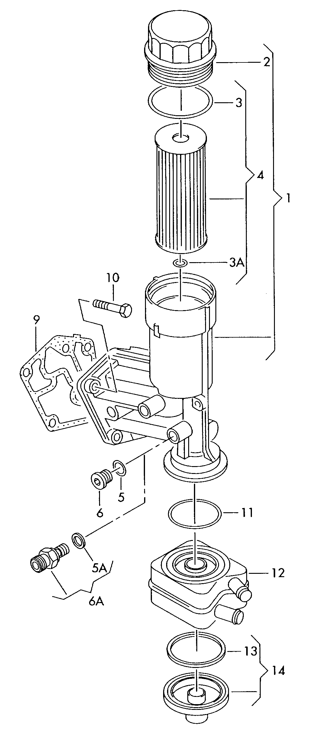 Skoda 045 115 433 C - Cap, oil filter housing onlydrive.pro