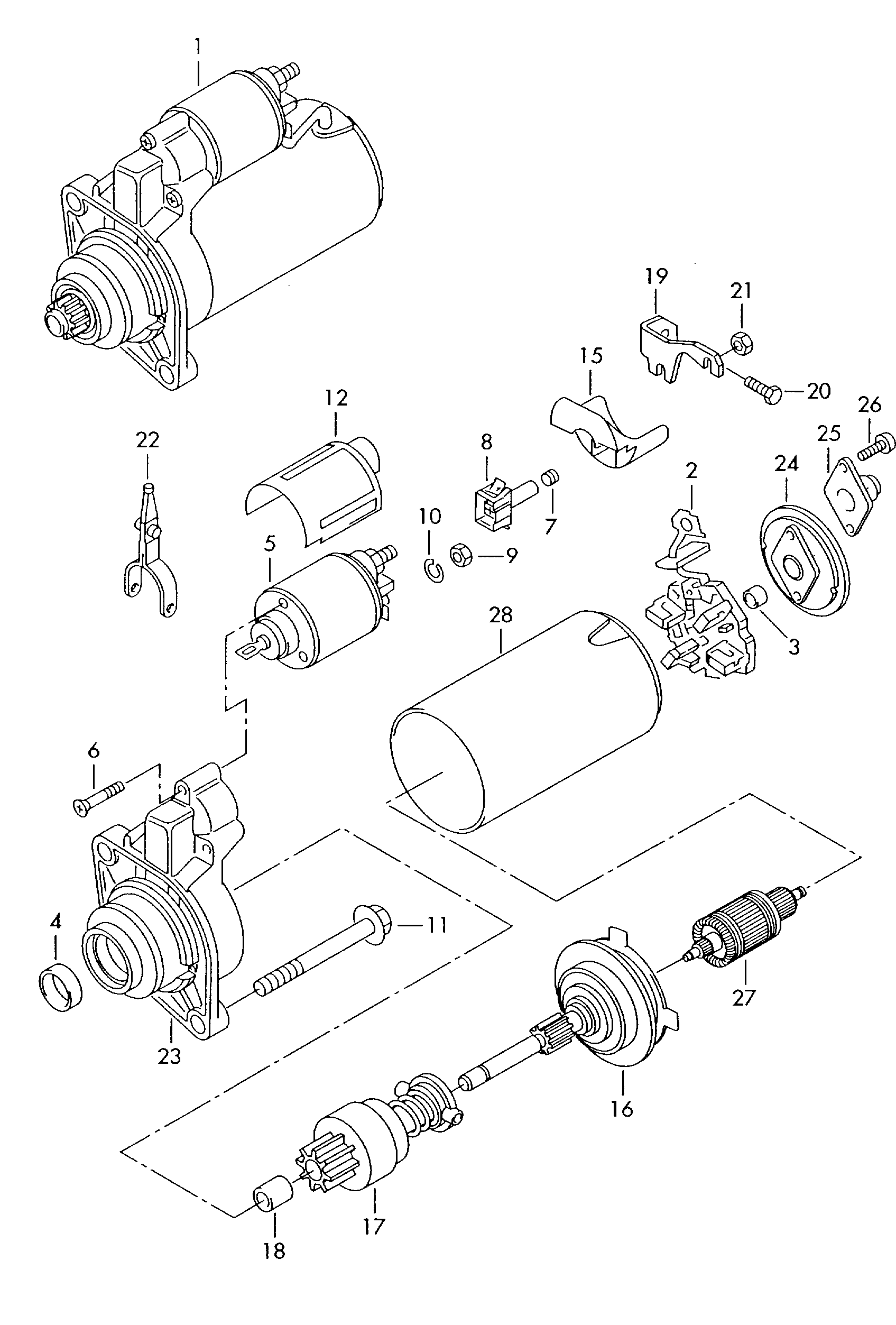 VW 0AH 911 287 A - Solenoid Switch, starter onlydrive.pro