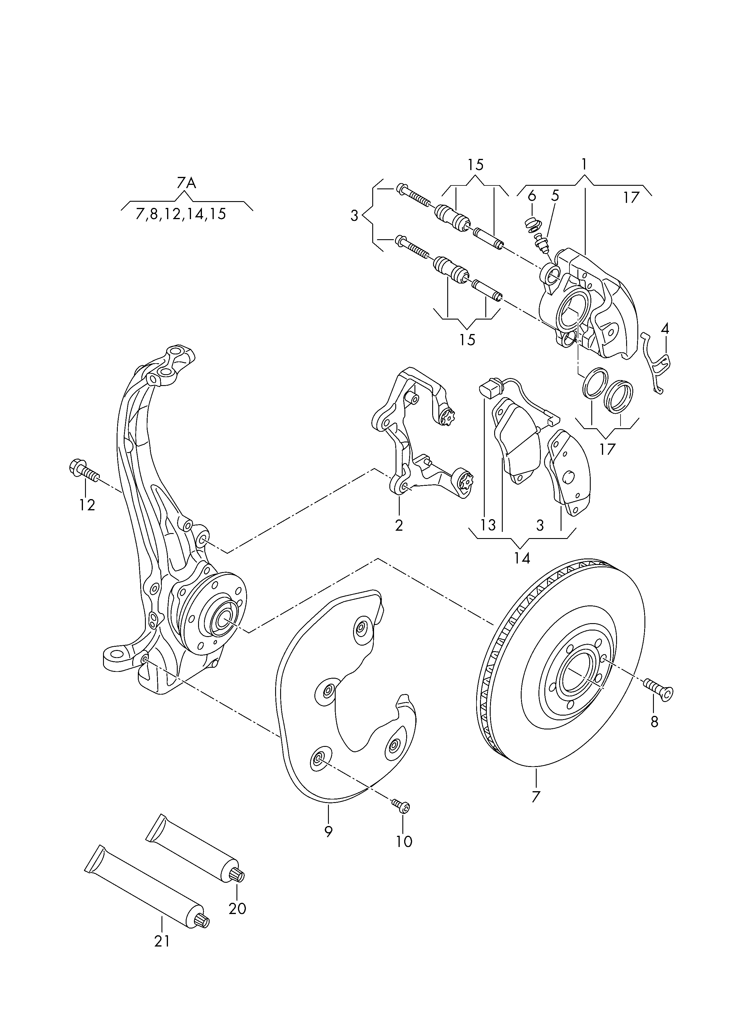 Seat 8K0698151H - Brake Pad Set, disc brake onlydrive.pro