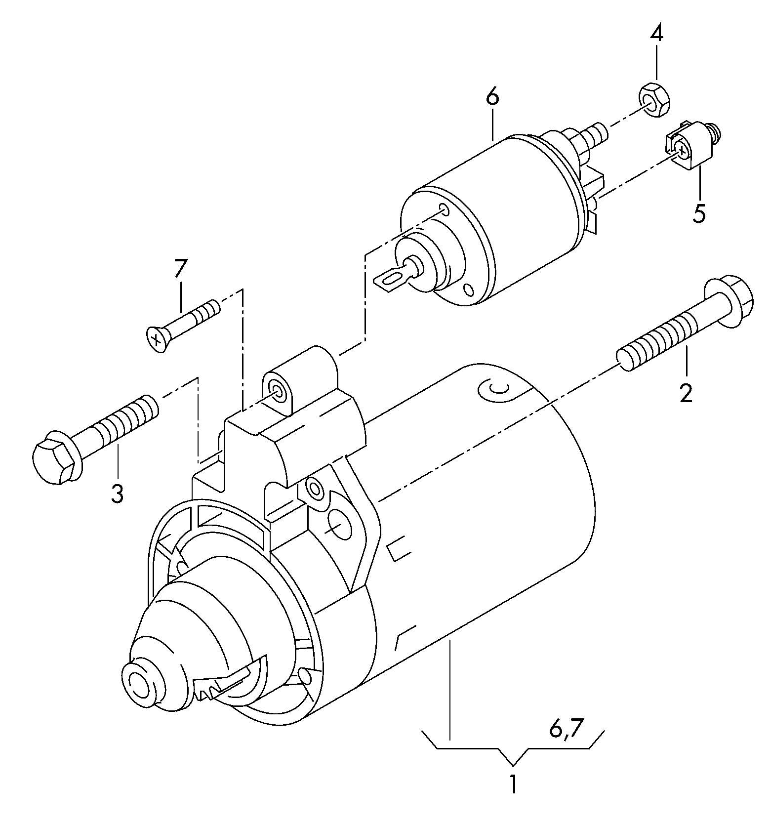 VAG 059 911 021D - Starter onlydrive.pro