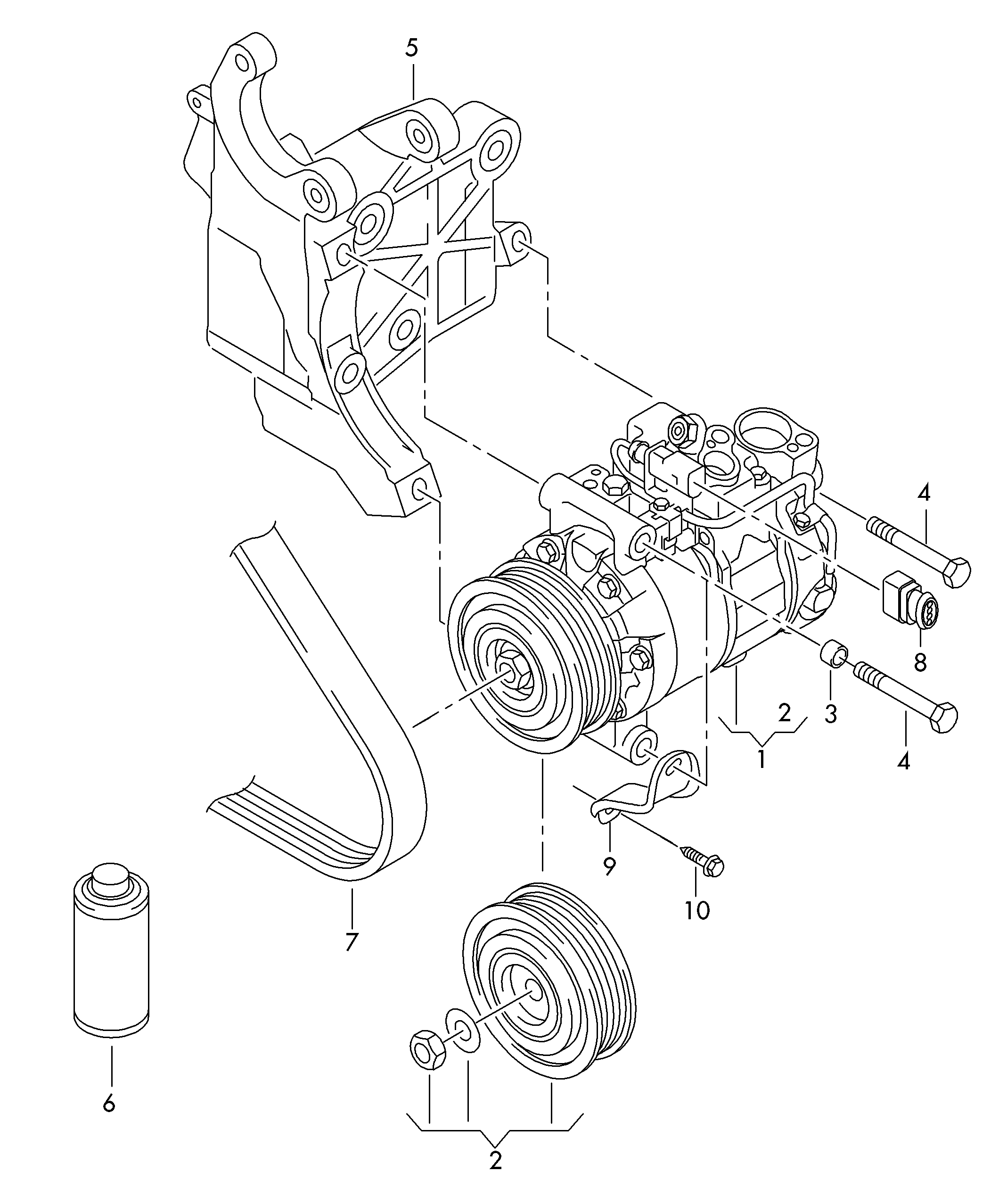 VW 8K0260805P - Kompressori, ilmastointilaite onlydrive.pro