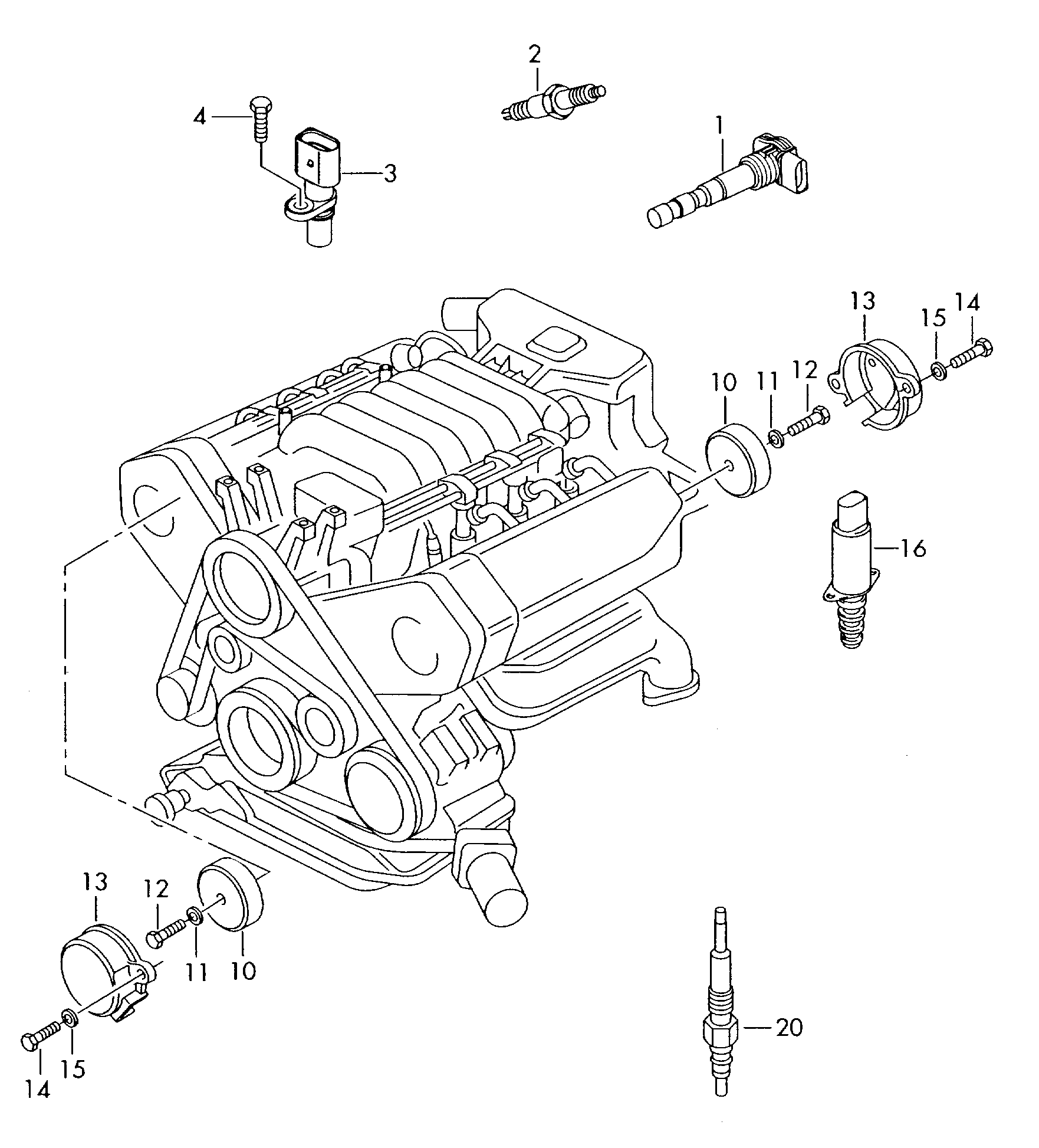 VW 06E 905 163 - Sensor, camshaft position onlydrive.pro