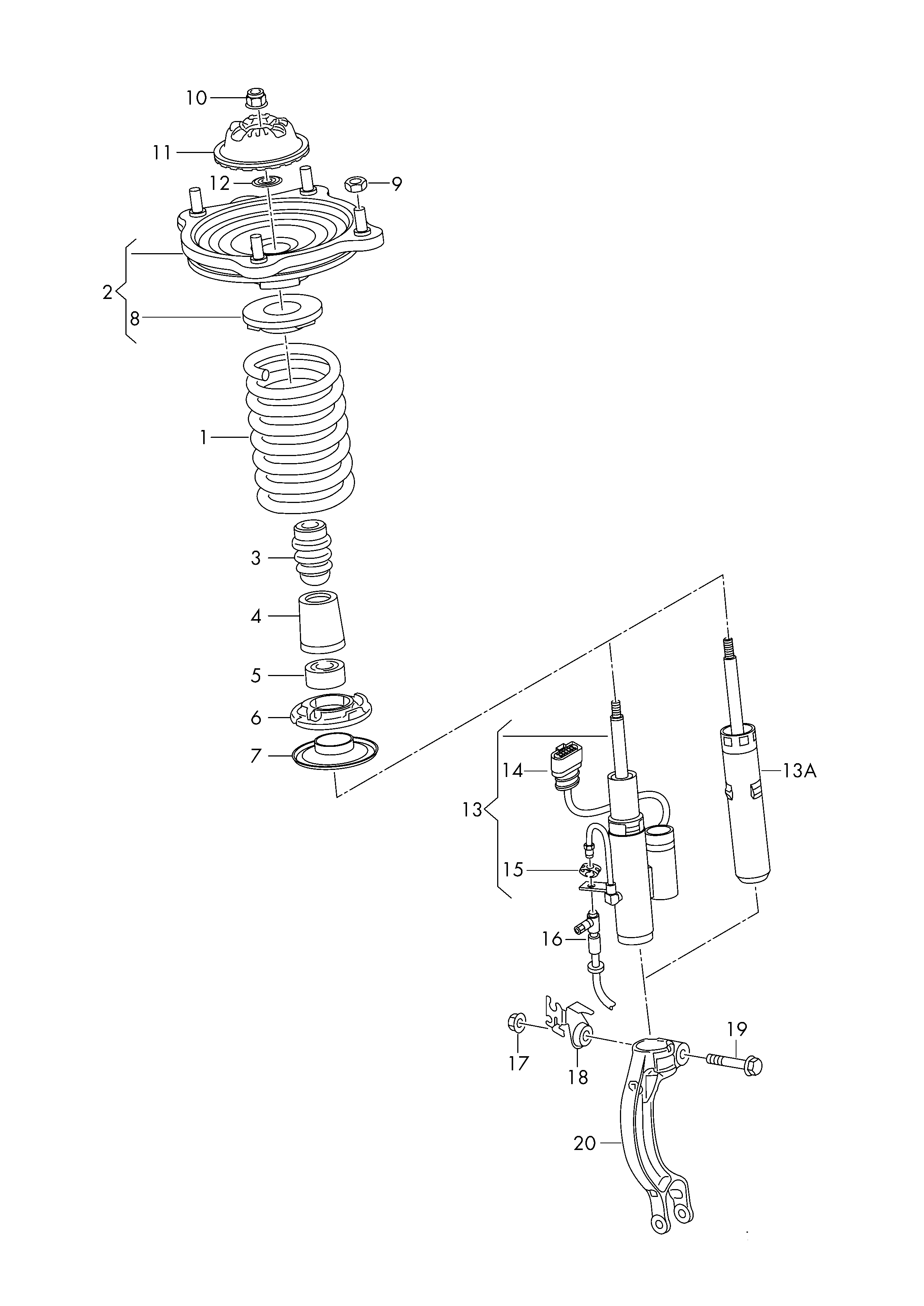 VAG 8K0 412 137 A - Pakabos statramsčio atraminis guolis onlydrive.pro