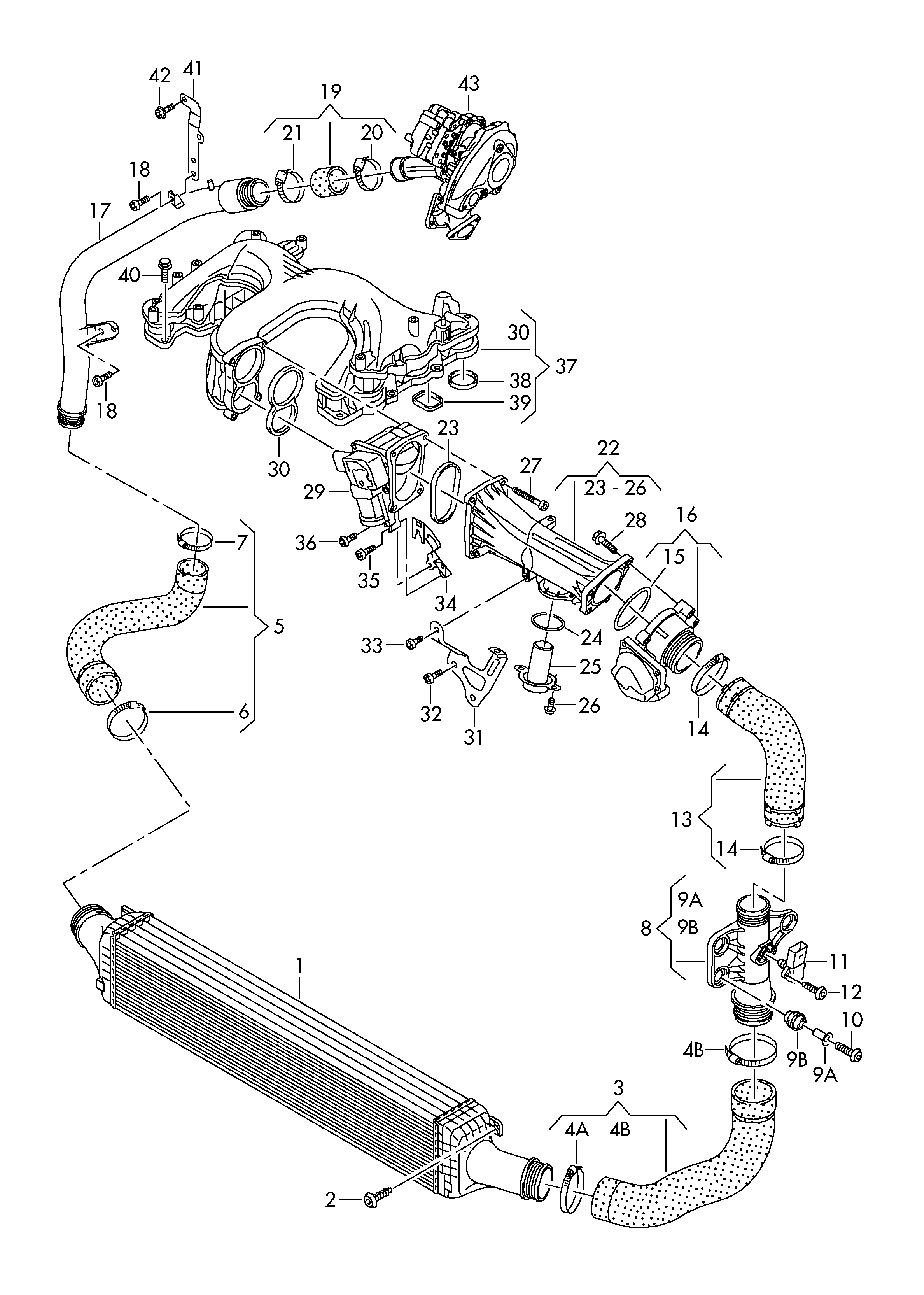 Seat 4G0145709N - Laadimisõhu voolik onlydrive.pro