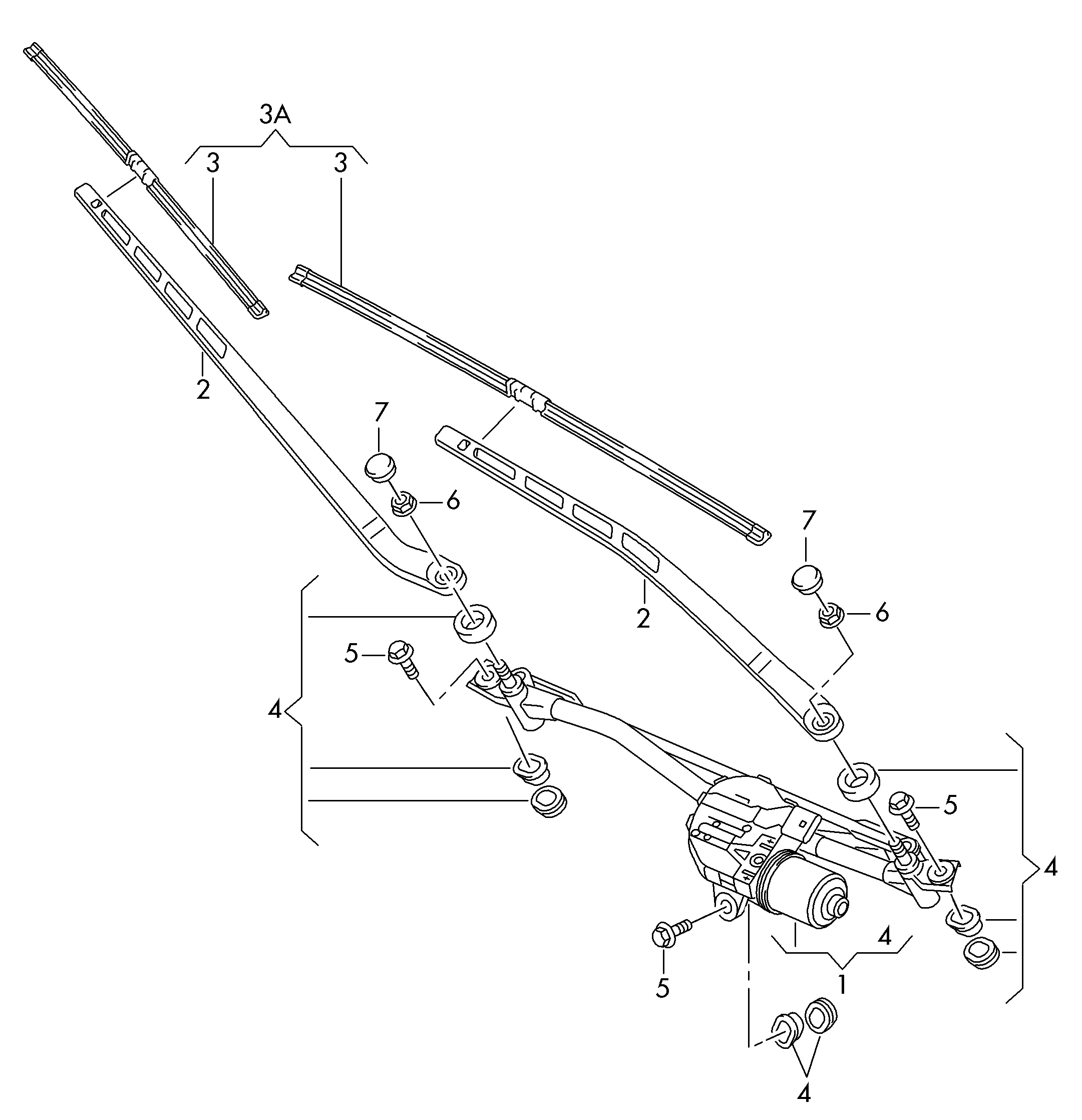 VAG 4G1 998 002 A - Pyyhkijänsulka onlydrive.pro