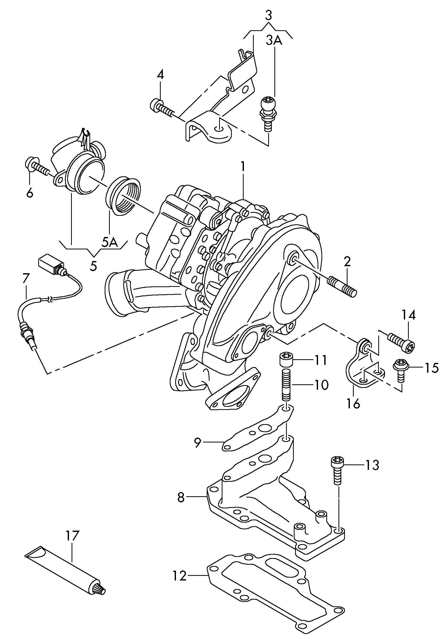 Seat 059145757P - Tihend,õlisisselase(kompressor) onlydrive.pro