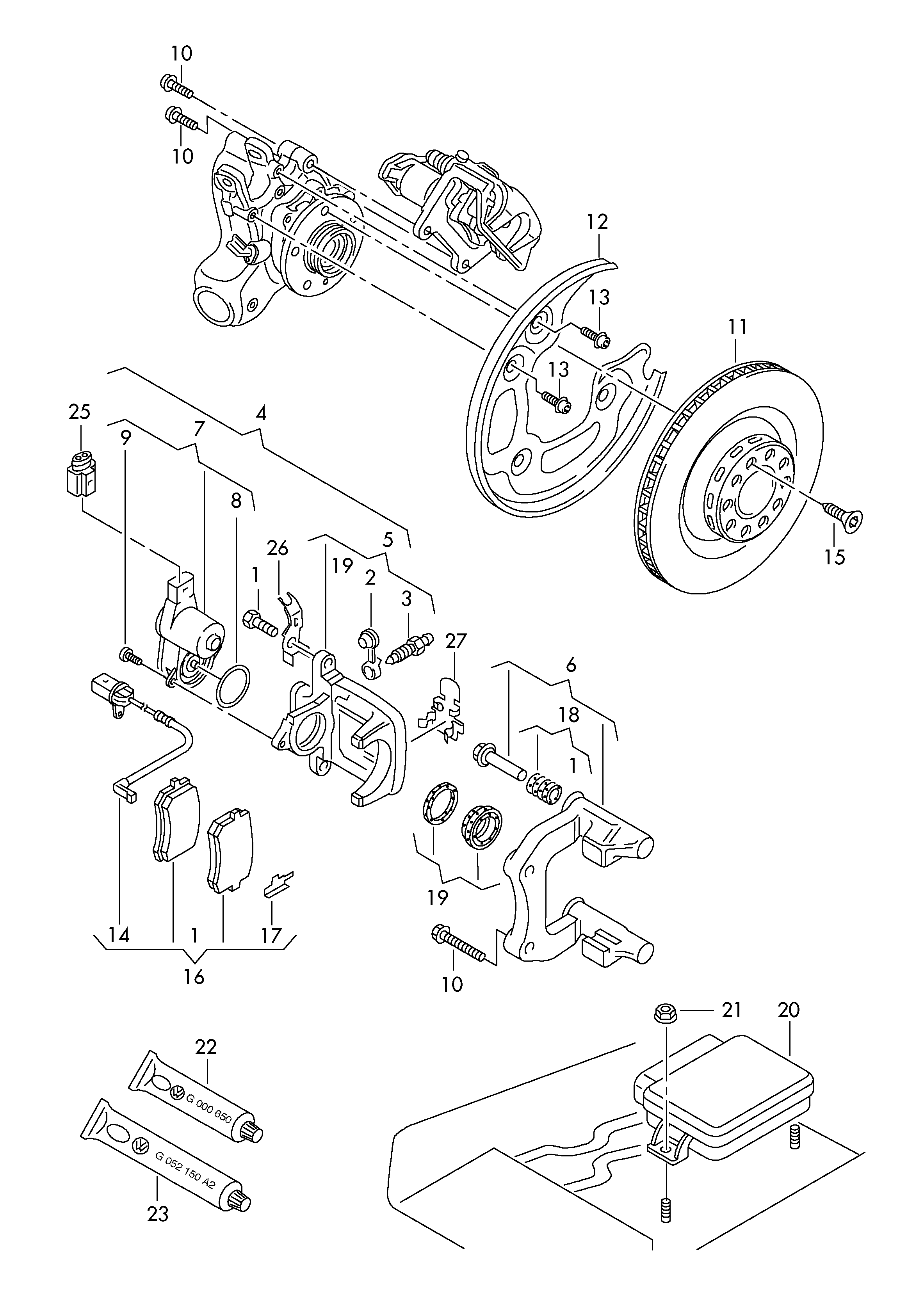 VW 4G0 615 121 - Hoiatuskontakt, piduriklotsi kulumine onlydrive.pro