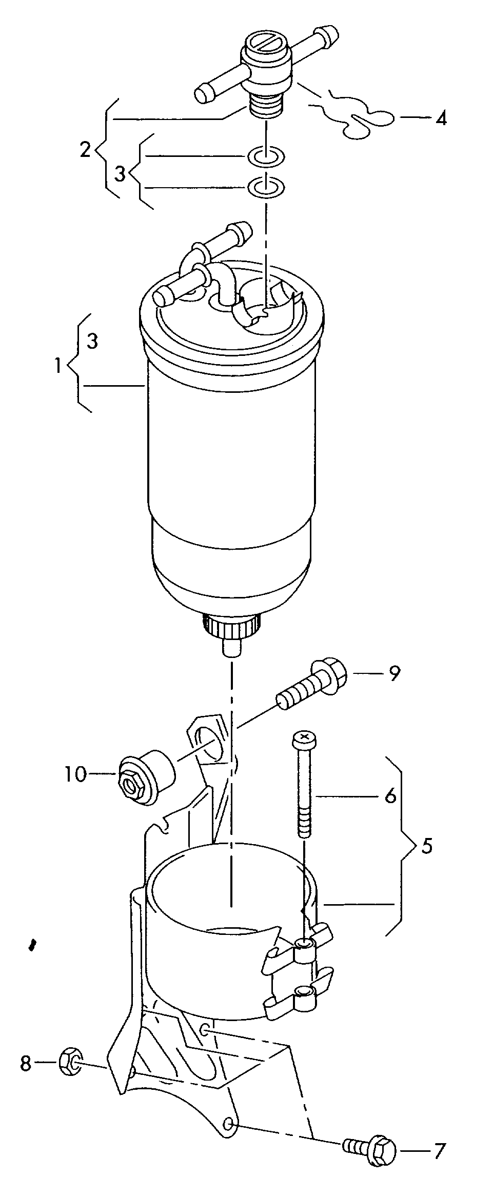 VAG 1J0 127 401 A - Fuel filter onlydrive.pro