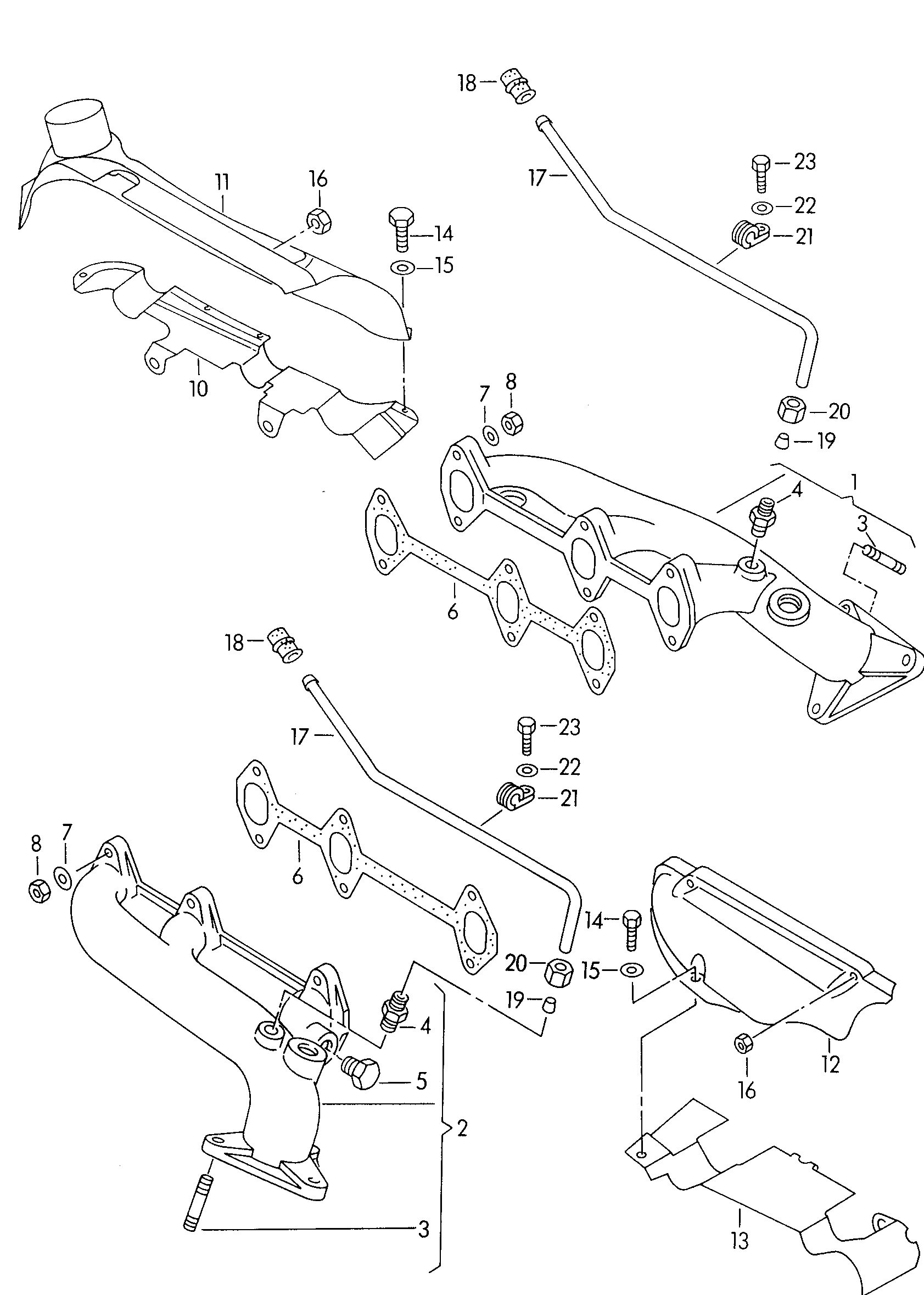 VW 078 253 039 G - Gasket, exhaust manifold onlydrive.pro