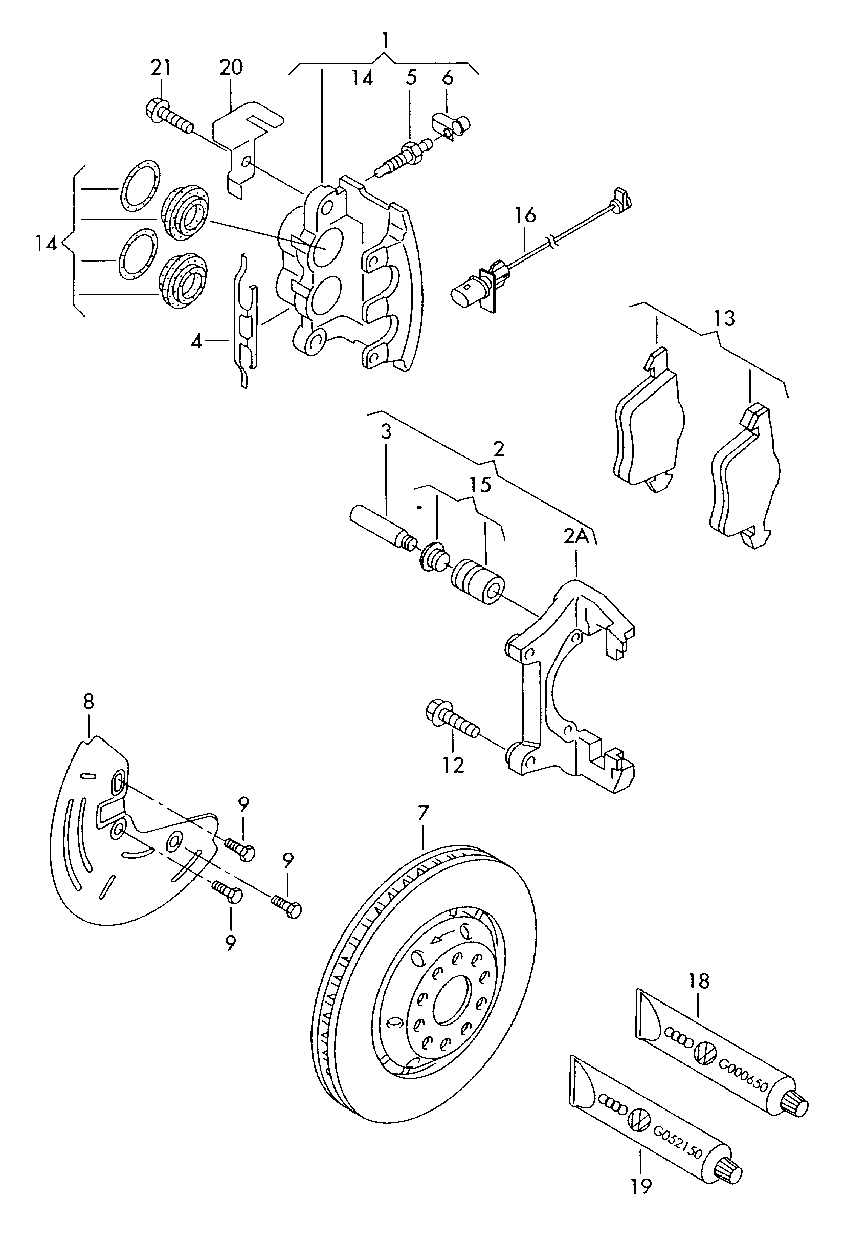 Skoda 8D0698151D - Brake Pad Set, disc brake onlydrive.pro