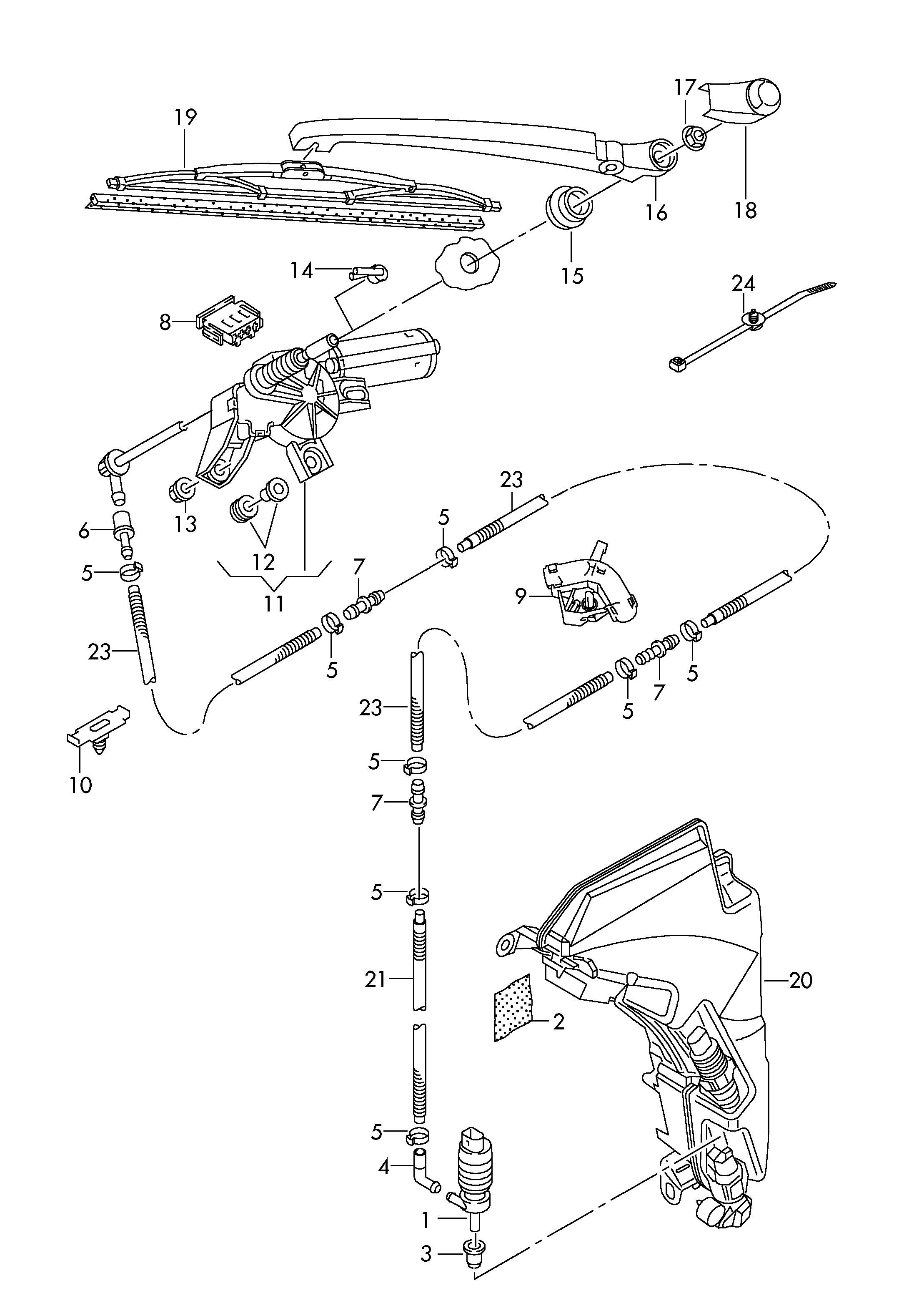 Skoda 8K9 955 425 - Pyyhkijänsulka onlydrive.pro