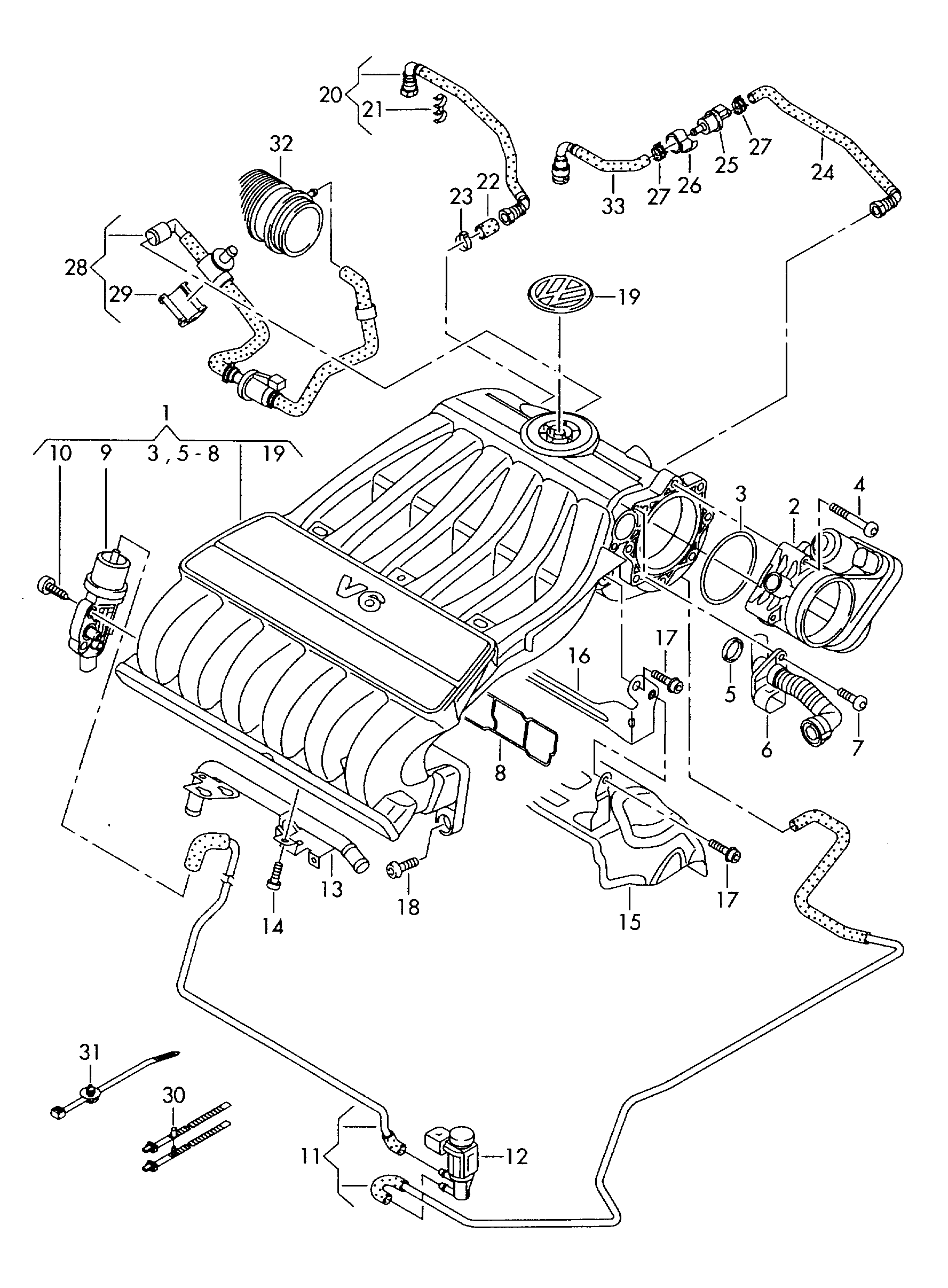 Seat 03H133237B - Прокладка, впускной коллектор onlydrive.pro