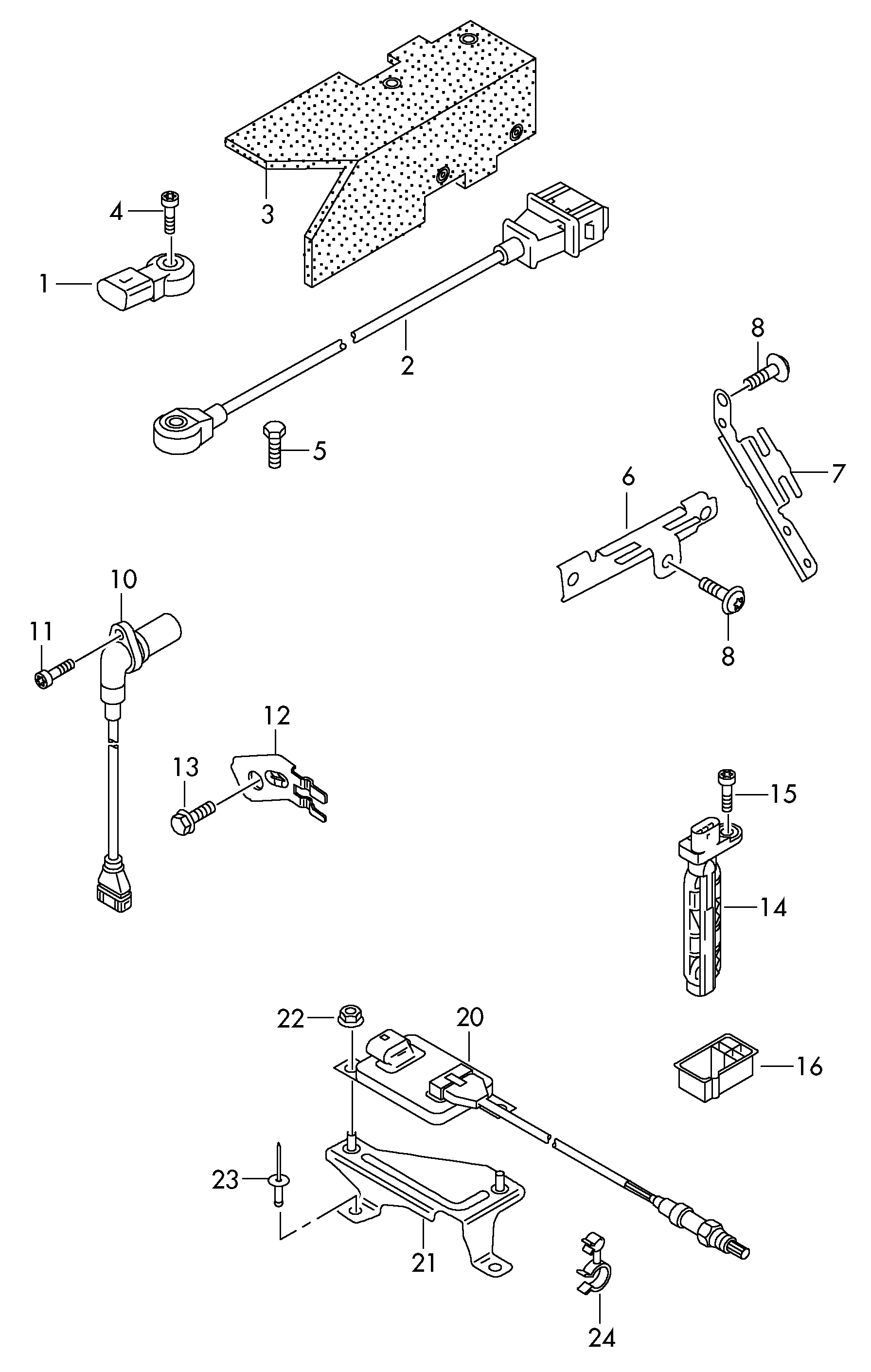 Skoda 022 957 147 A - Sensor, crankshaft pulse onlydrive.pro