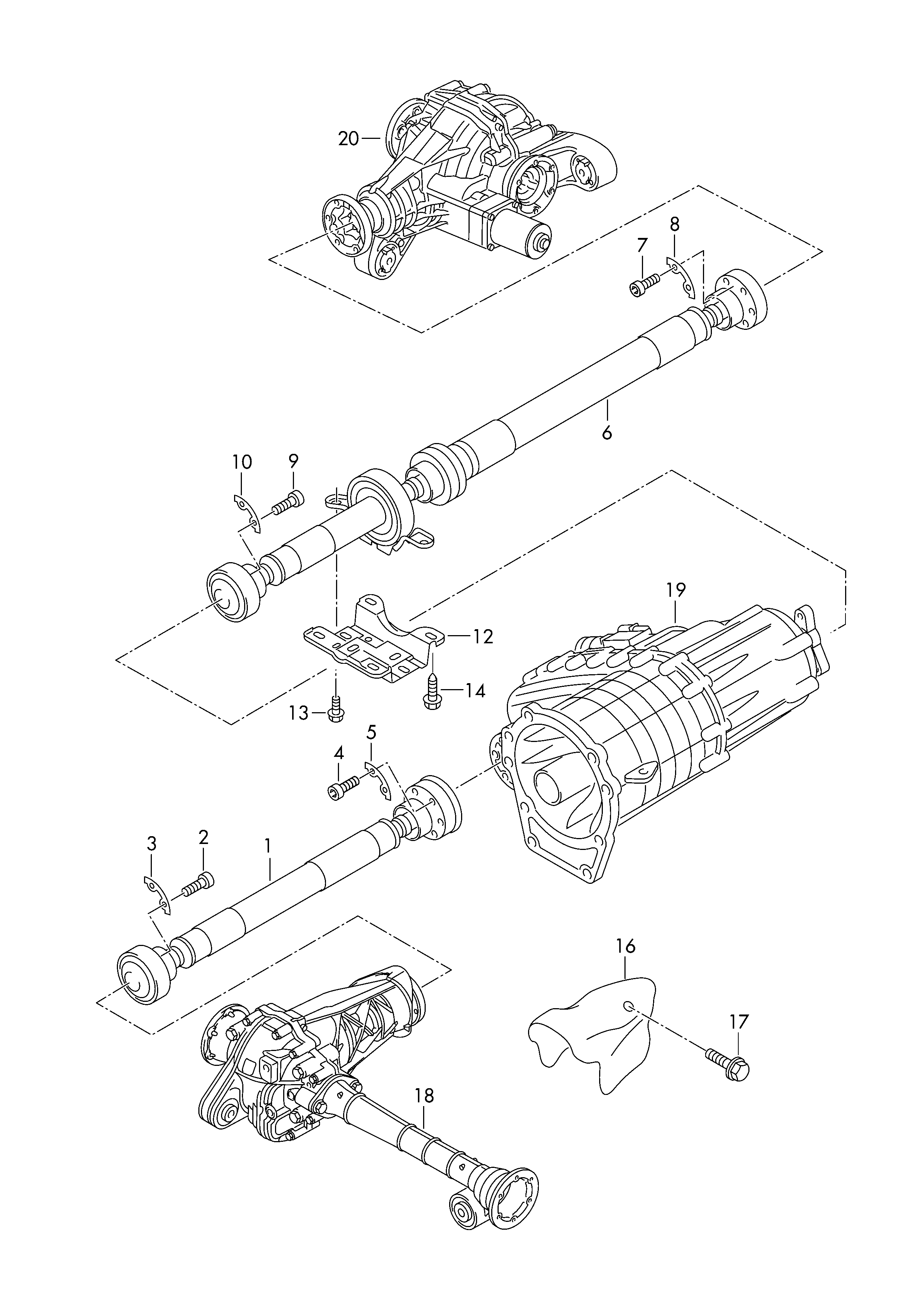 VW 7L8521102M - Kardānvārpsta, Galvenais pārvads onlydrive.pro