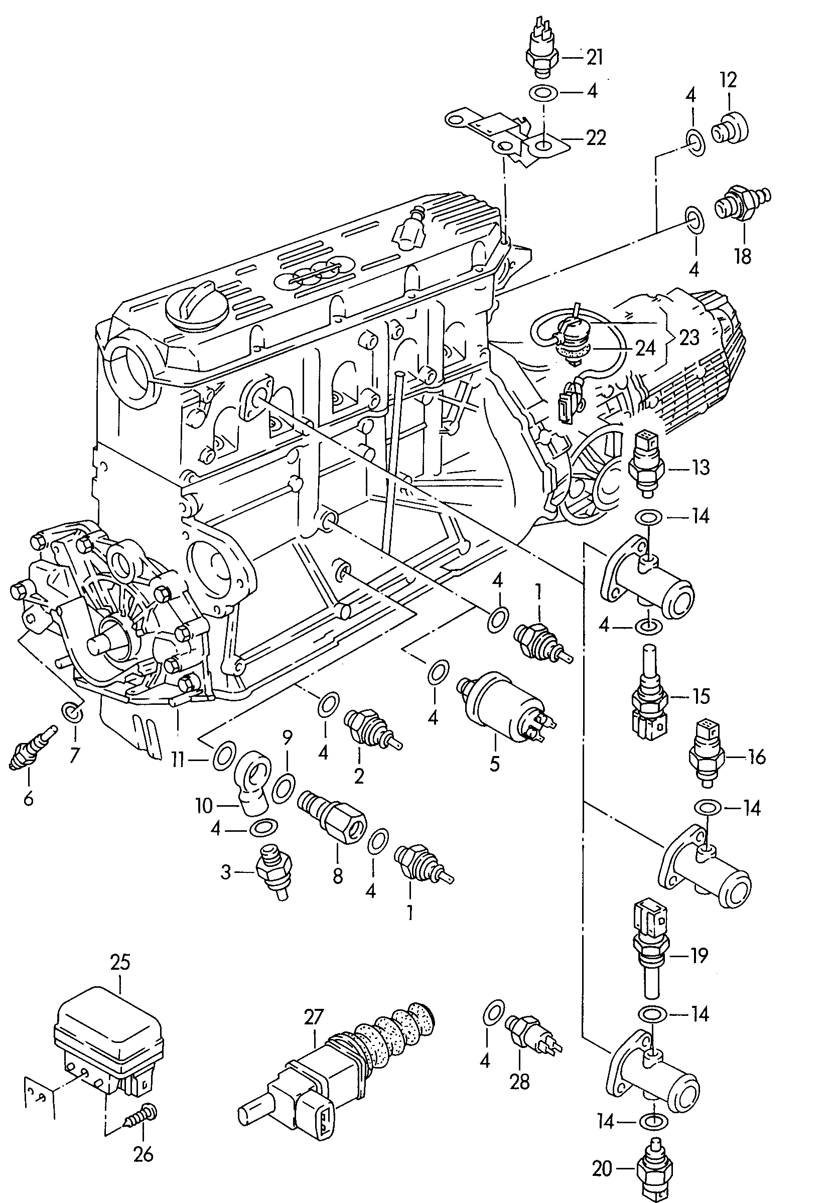 Seat 068 919 081 C - Sender Unit, oil pressure onlydrive.pro