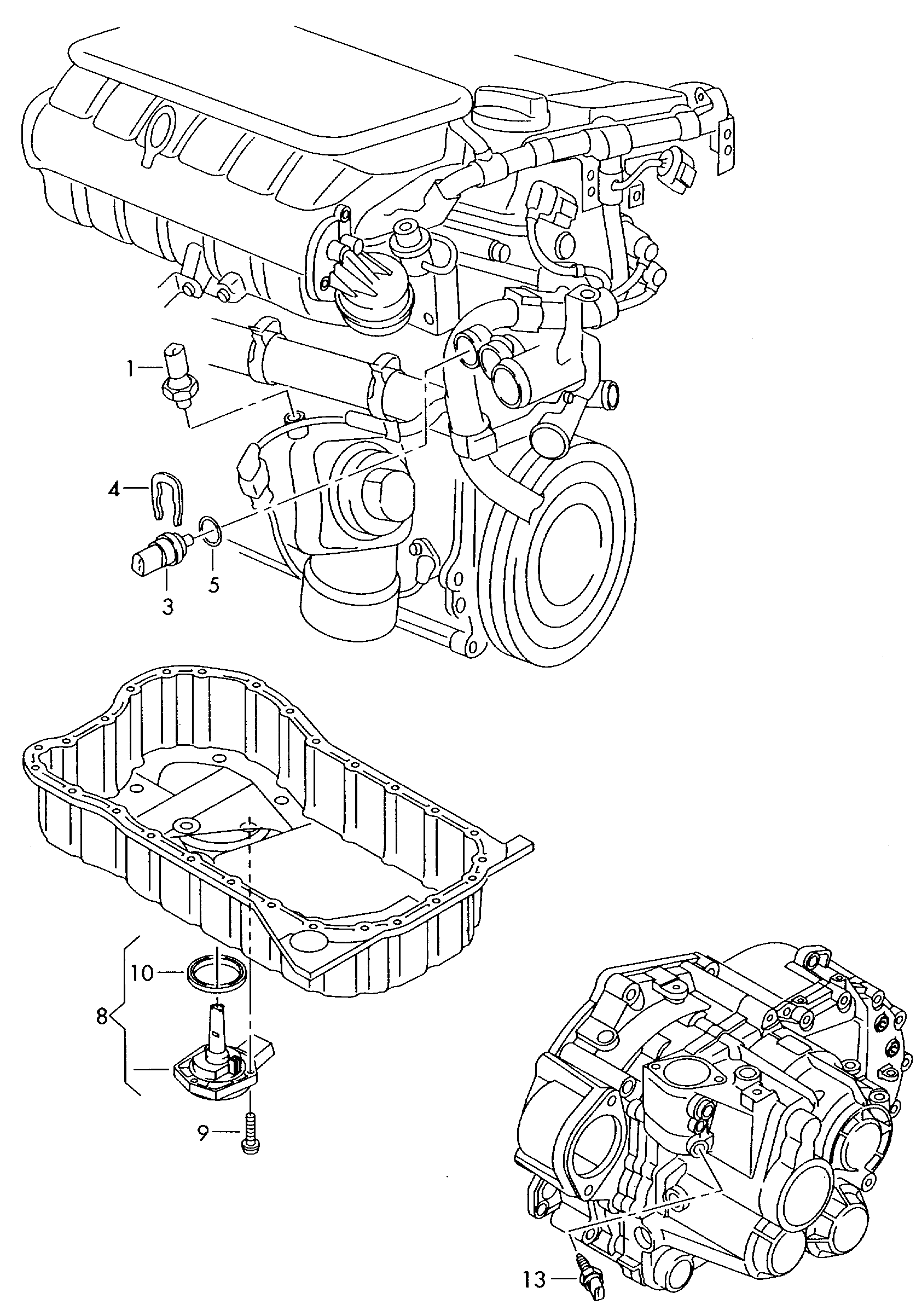 VW 038 919 081 M - Sender Unit, oil pressure onlydrive.pro