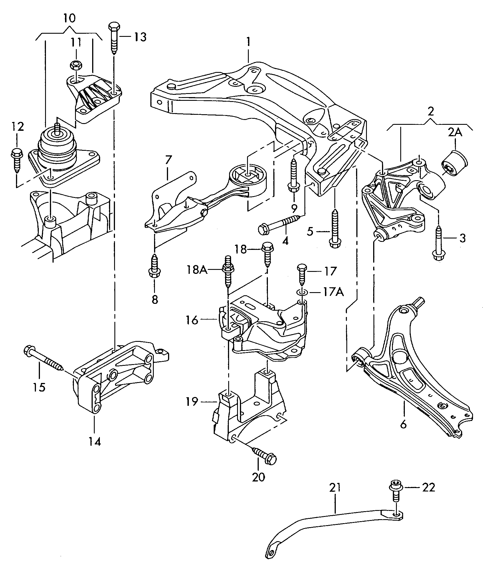 Seat 8Z0407183 - Piekare, Šķērssvira onlydrive.pro