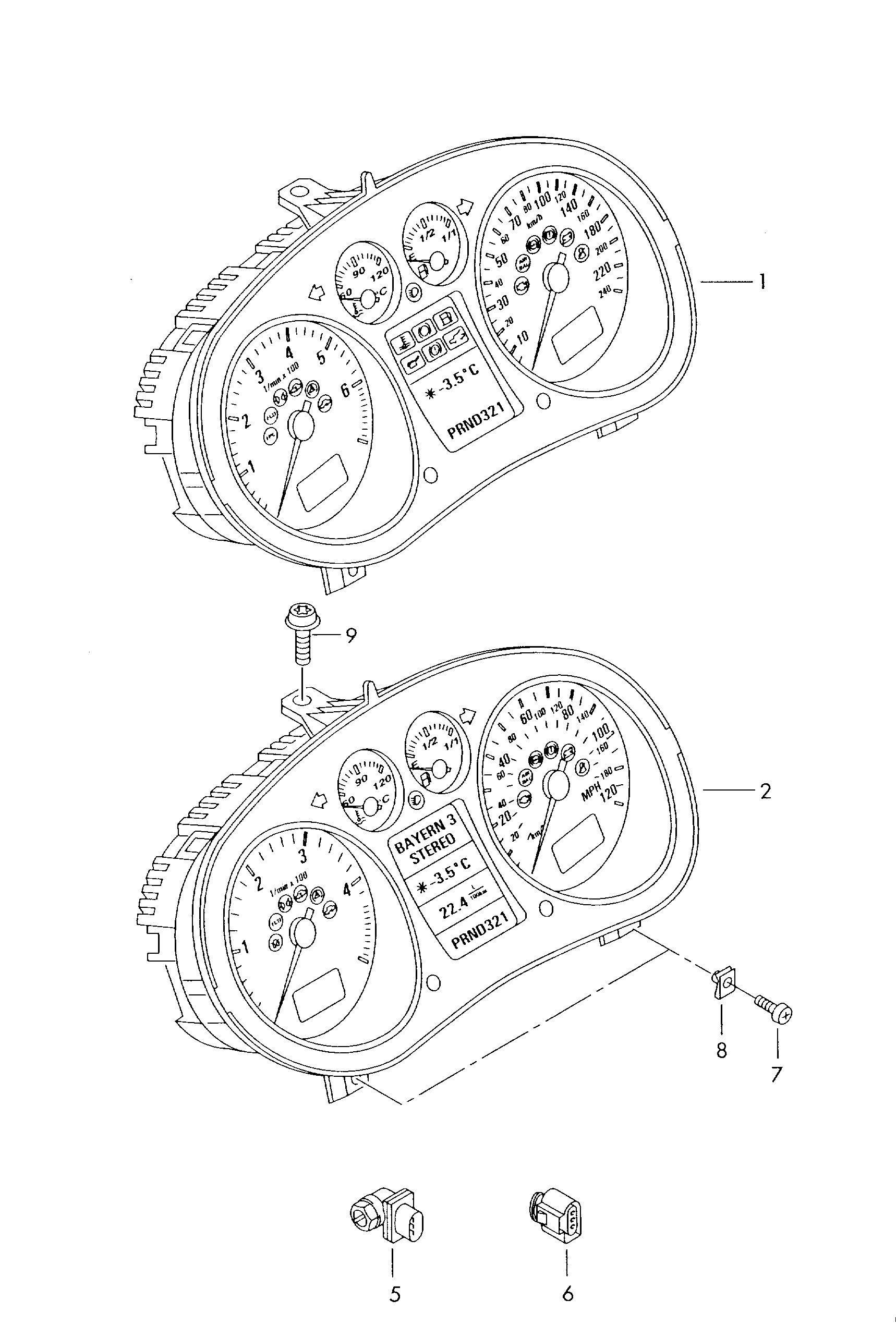 VW 6Q0 919 149 A - Sensor, odometer onlydrive.pro