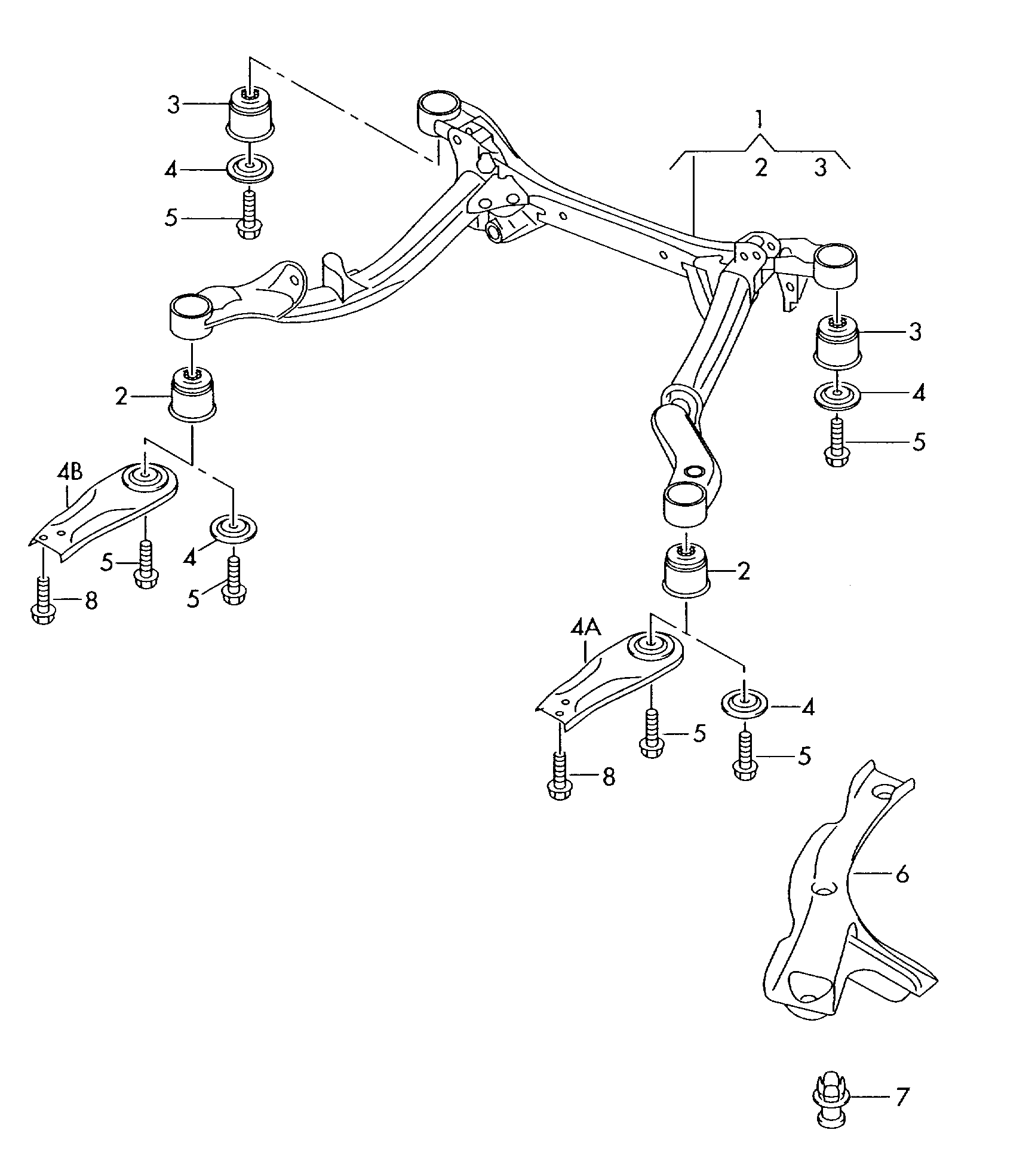 VAG 4F0 505 145 B - Bush of Control / Trailing Arm onlydrive.pro