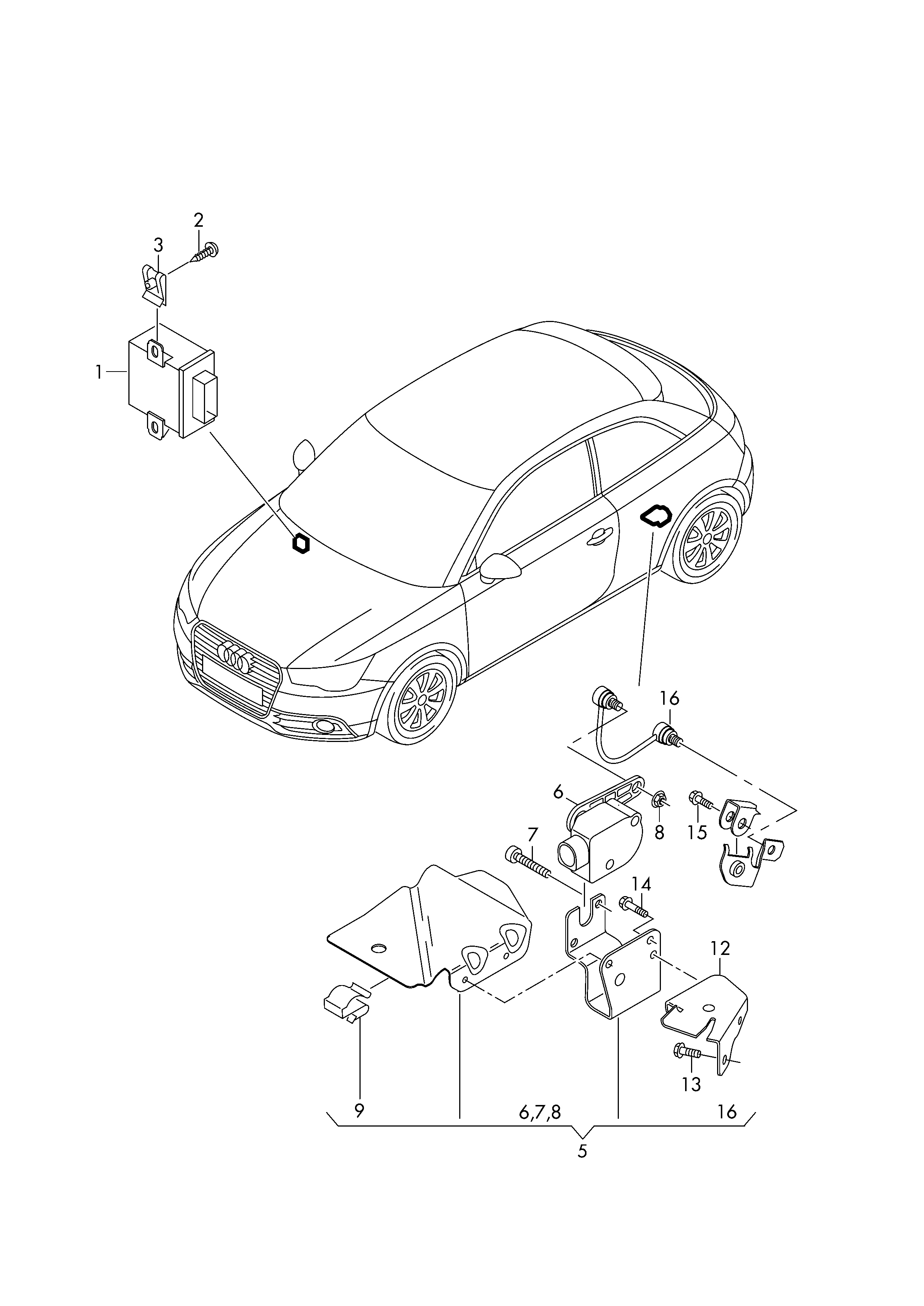 VAG 1T0 907 503 - Sensori, Xenonvalo (ajovalokorkeuden säätö) onlydrive.pro