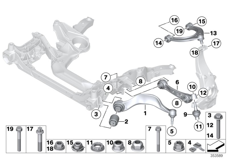 BMW 31 10 6 786 310 - Repair Kit, wheel suspension onlydrive.pro