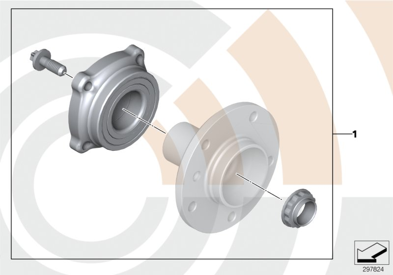 BMW 33412311501 - Bearing Kit, wheel hub onlydrive.pro