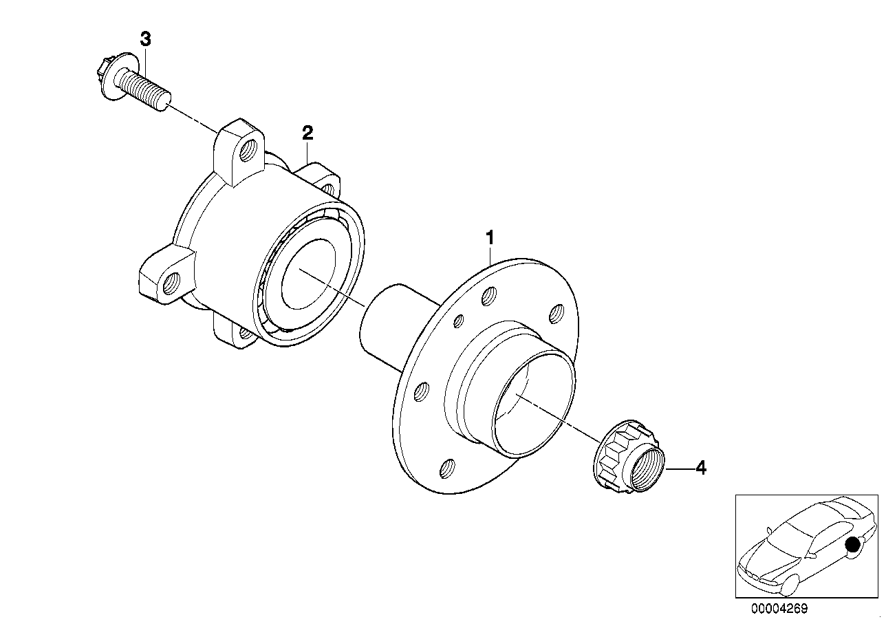 Mini 33 41 1 095 238 - Wheel Hub onlydrive.pro