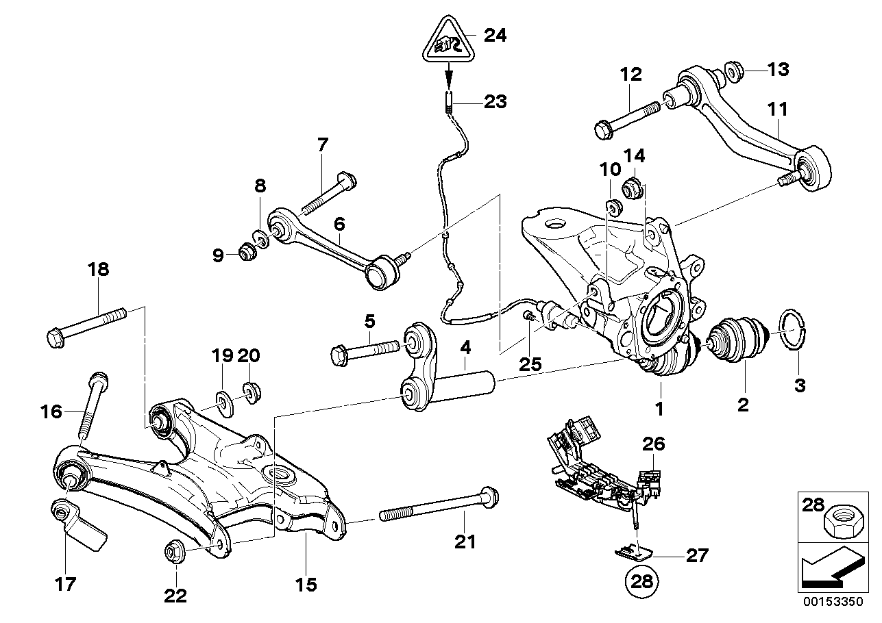 BMW 33 32 6 760 668 - Remkomplekts, Balstiekārtas svira onlydrive.pro