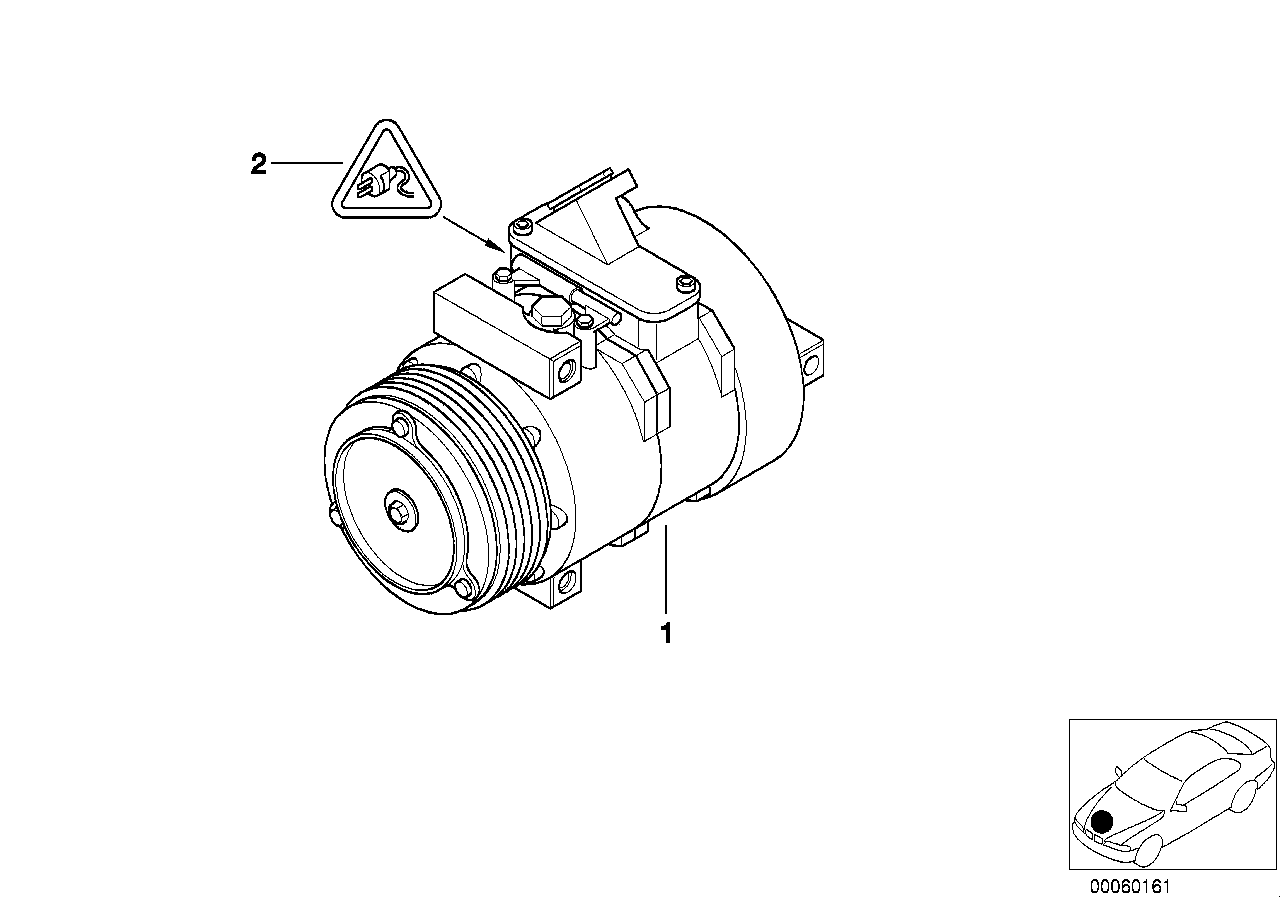 BMW 64 52 6 921 650 - Compressor, air conditioning onlydrive.pro