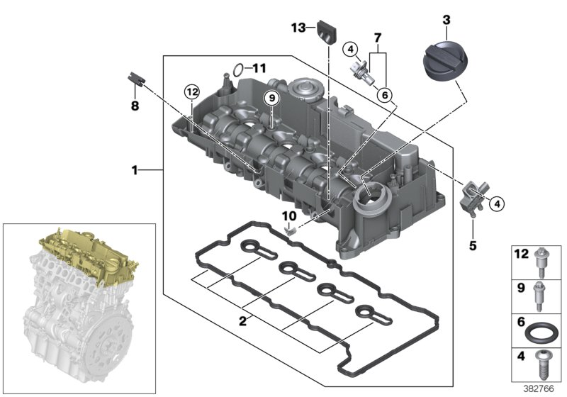 Mini 11 12 8 583 293 - Tarpiklių komplektas, svirties gaubtas onlydrive.pro