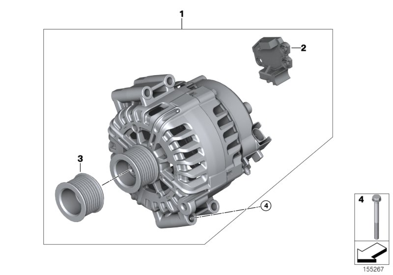 Mini 12 31 7 525 376 - Pulley, alternator, freewheel clutch onlydrive.pro