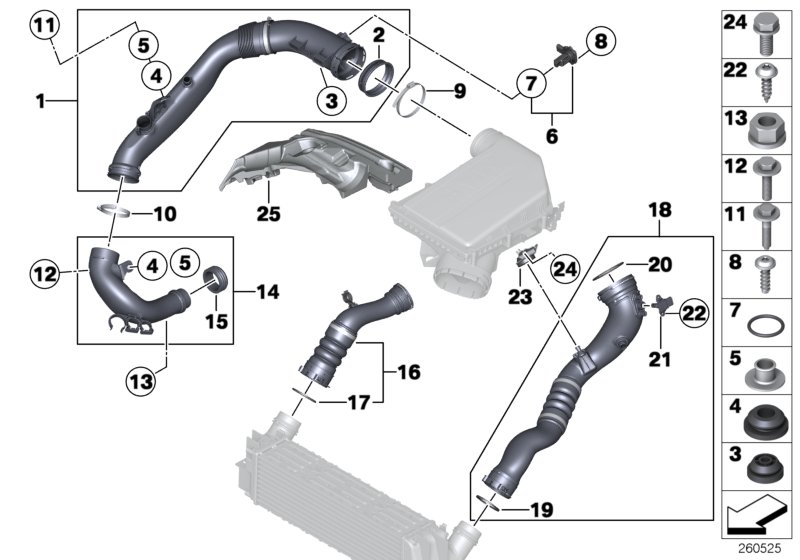 BMW 13717604033 - Laadimisõhu voolik onlydrive.pro