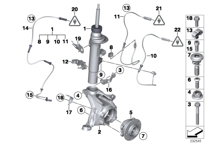 BMW 31206850154 - Rato guolio komplektas onlydrive.pro