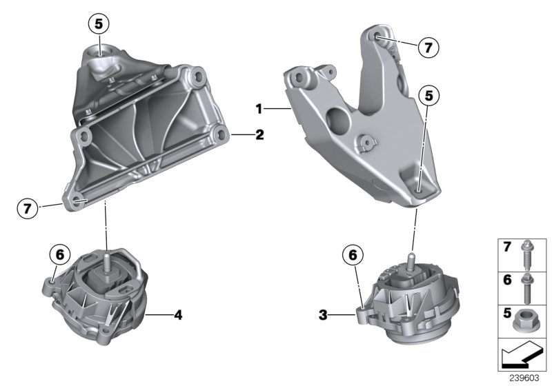 BMW 22 11 6 785 716 - Moottorin tuki onlydrive.pro